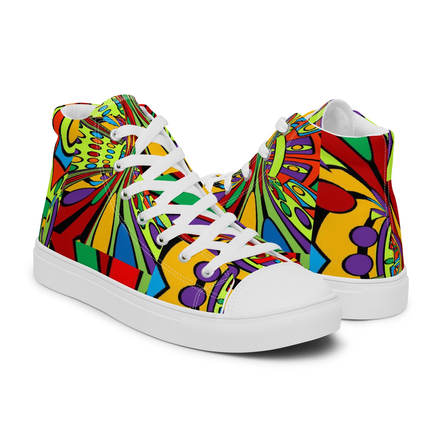 Women’s high top canvas shoes