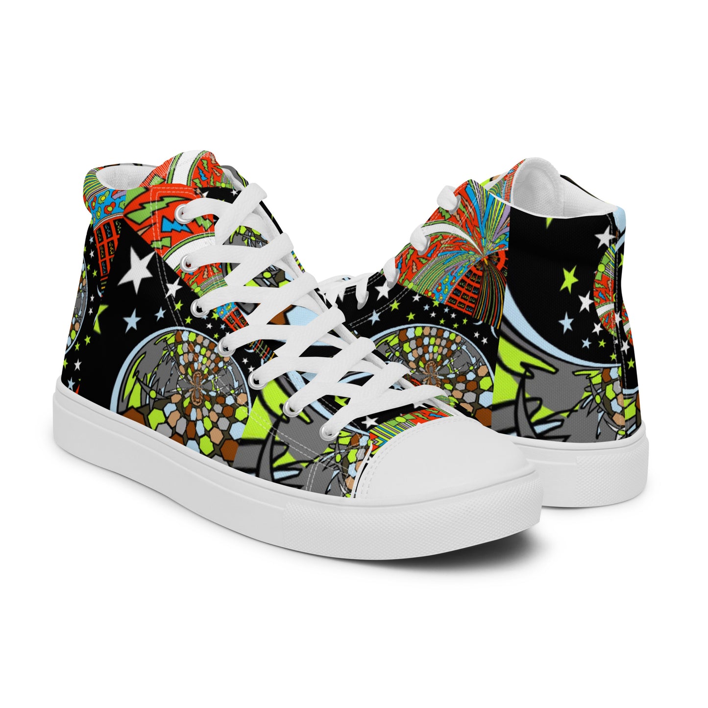 Women’s high top canvas shoes