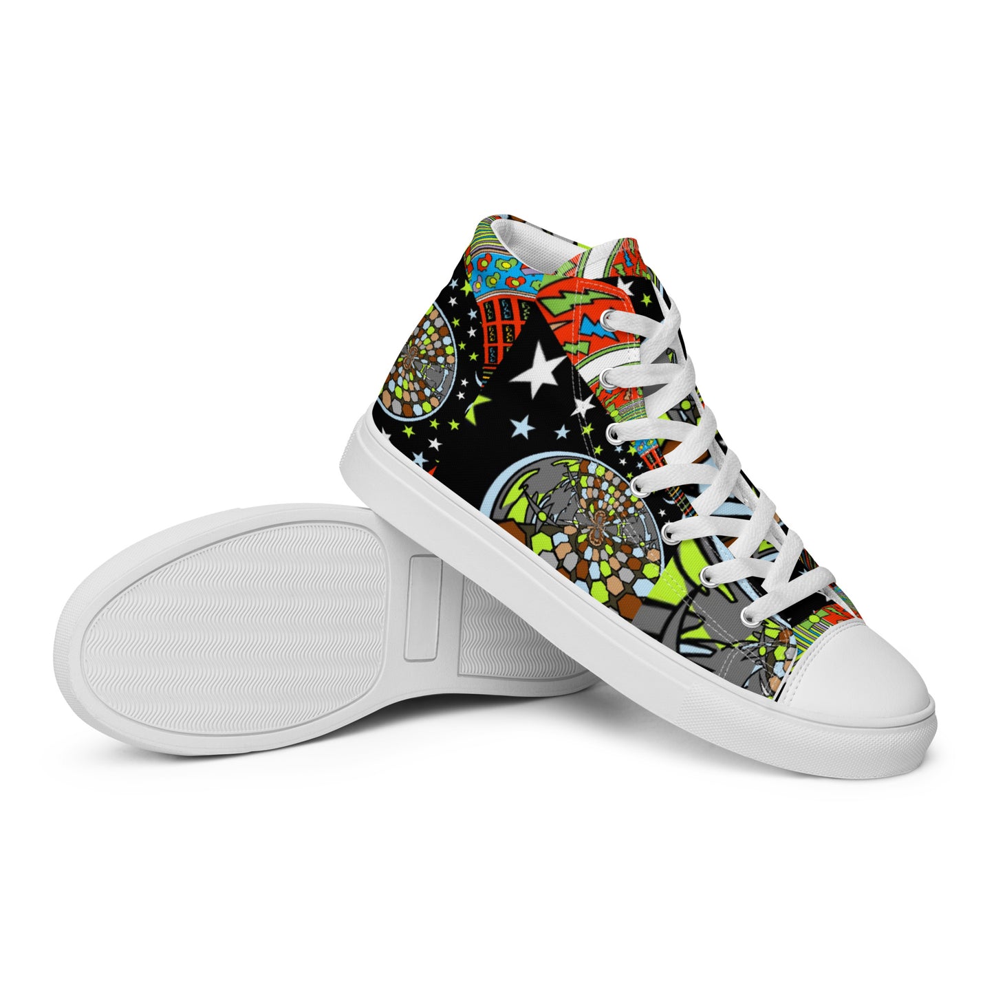 Women’s high top canvas shoes