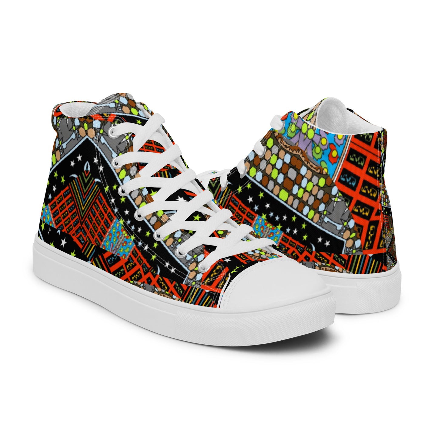 Women’s high top canvas shoes