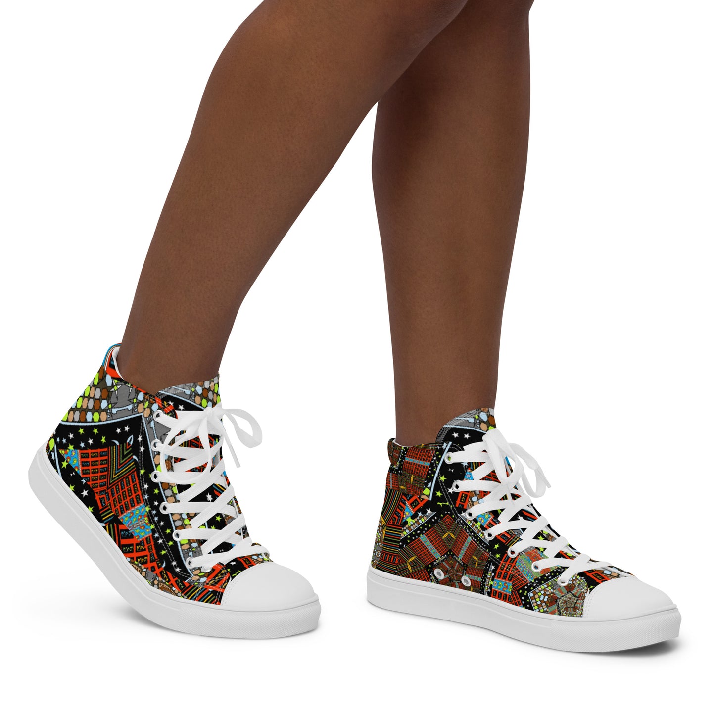 Women’s high top canvas shoes