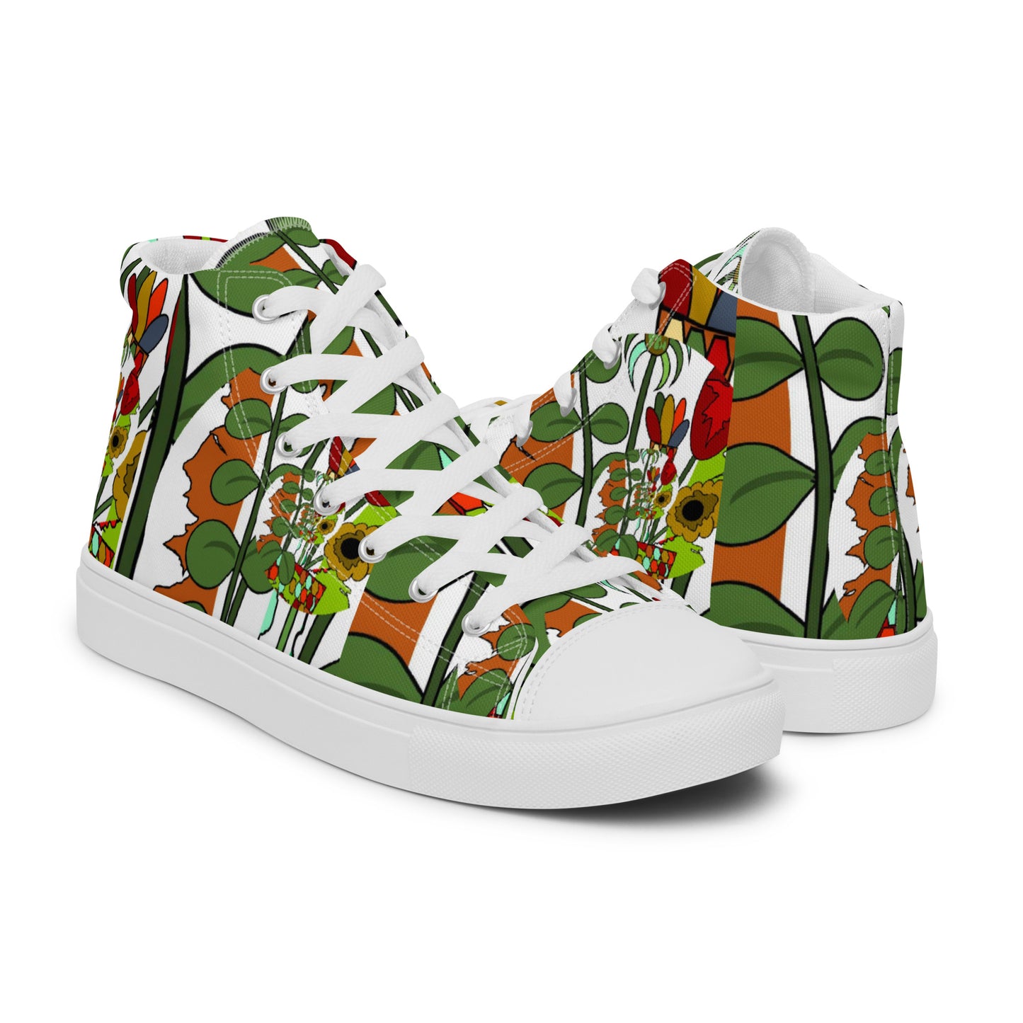 Women’s high top canvas shoes