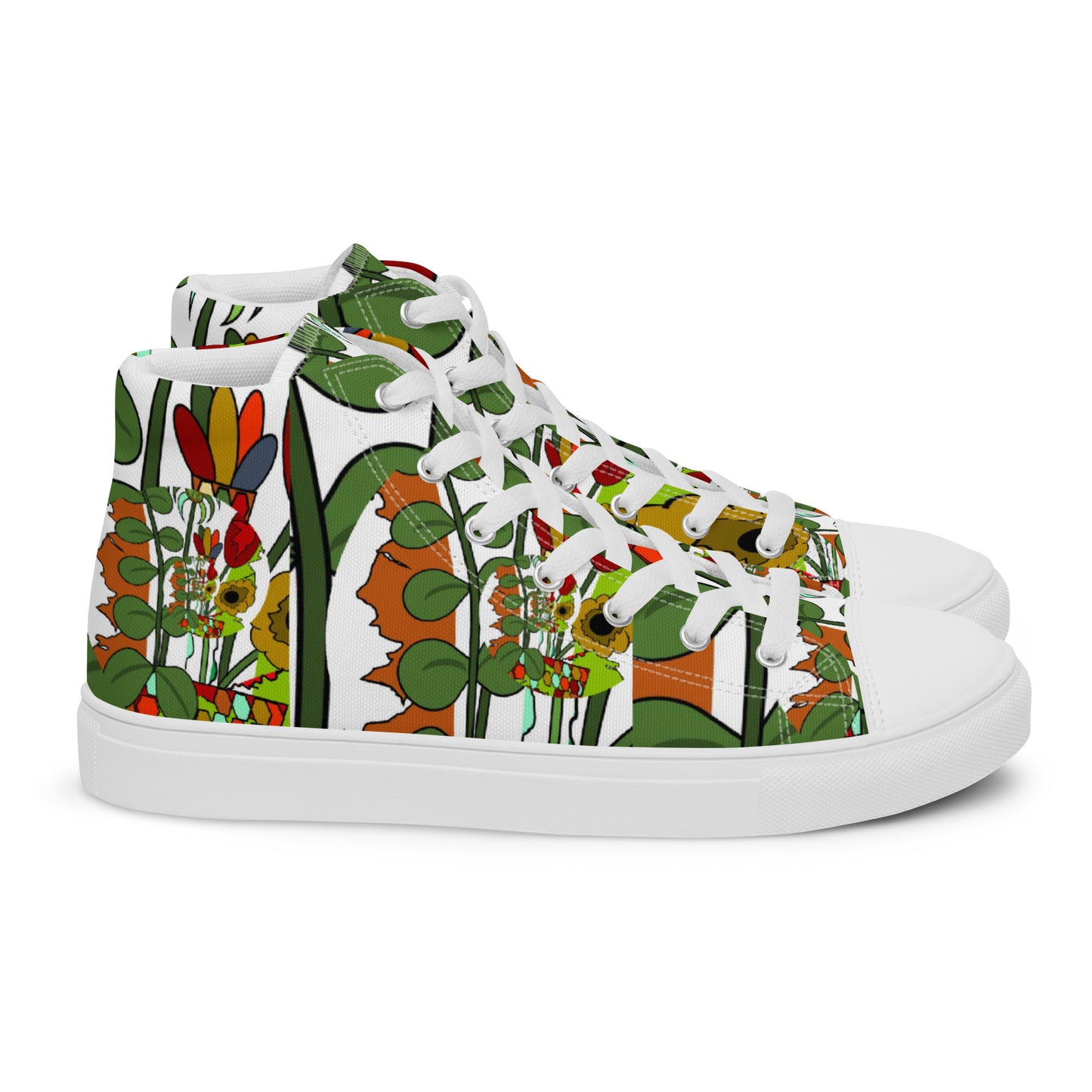 Women’s high top canvas shoes