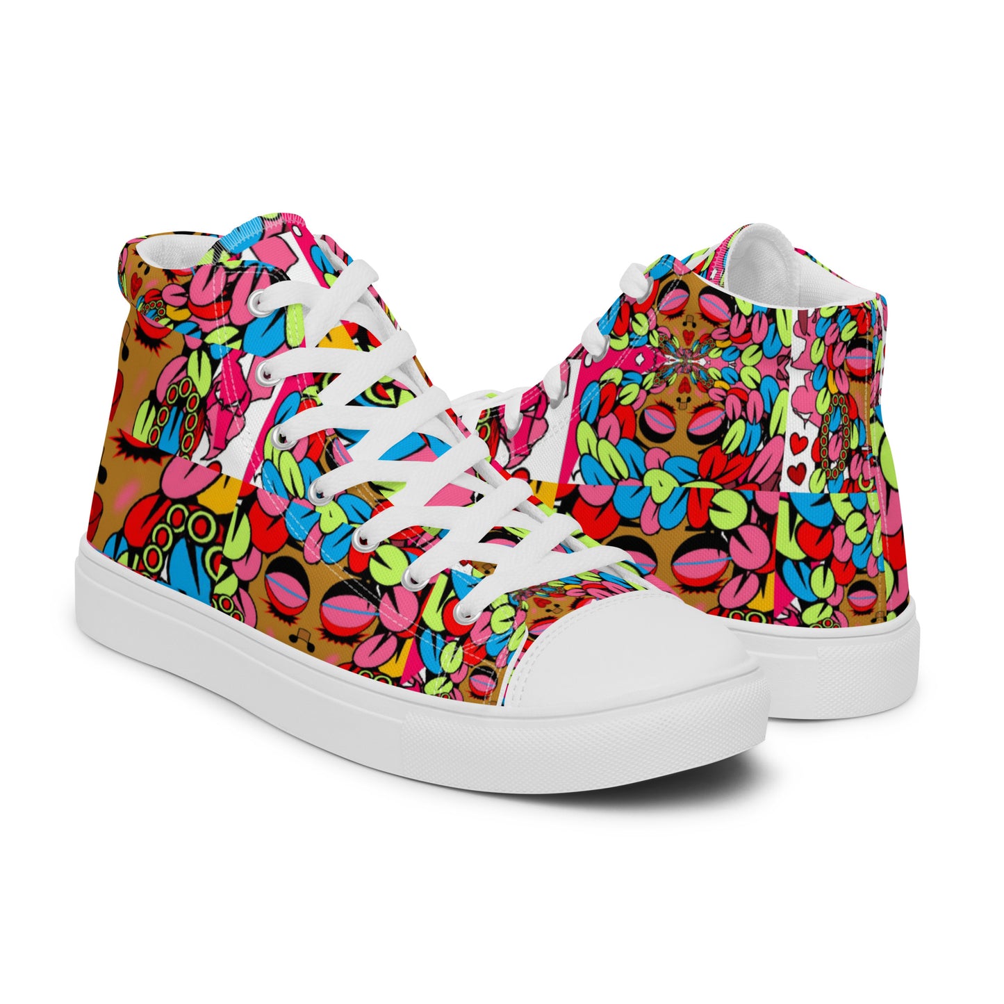 Women’s high top canvas shoes