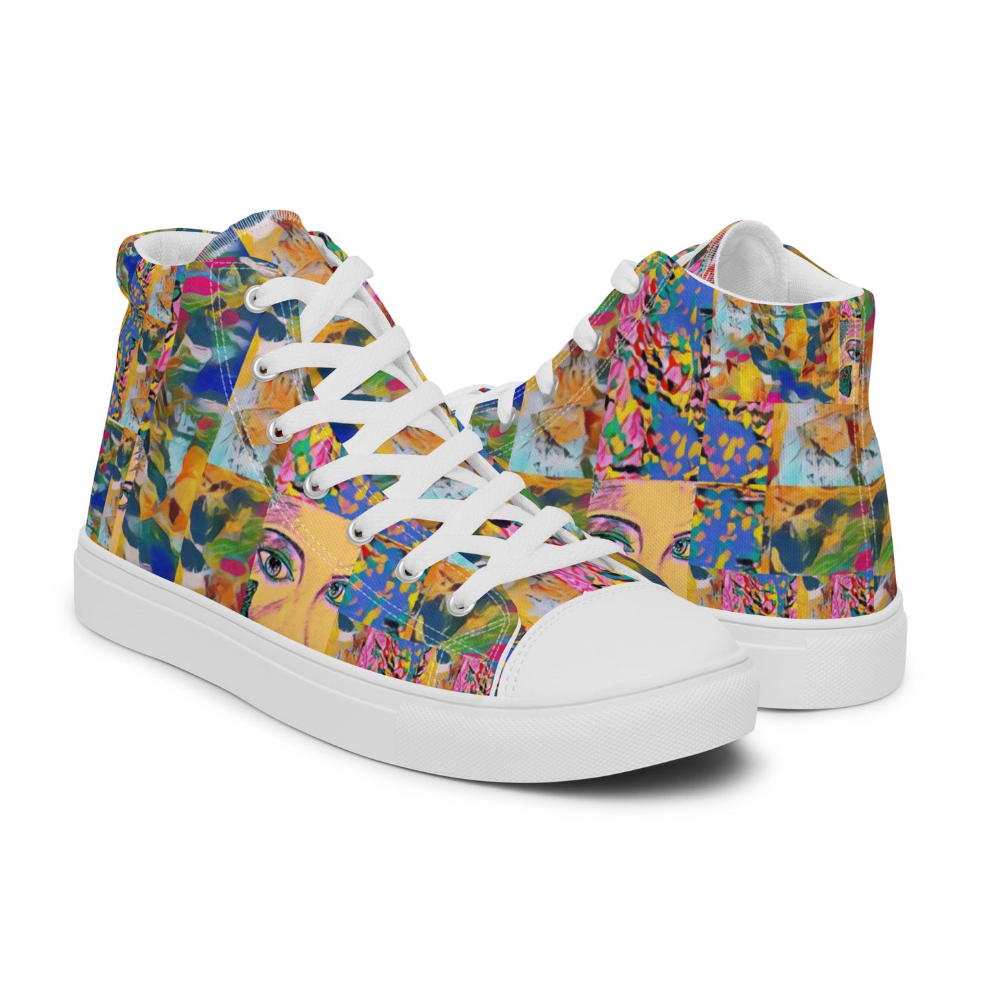 Women’s high top canvas shoes