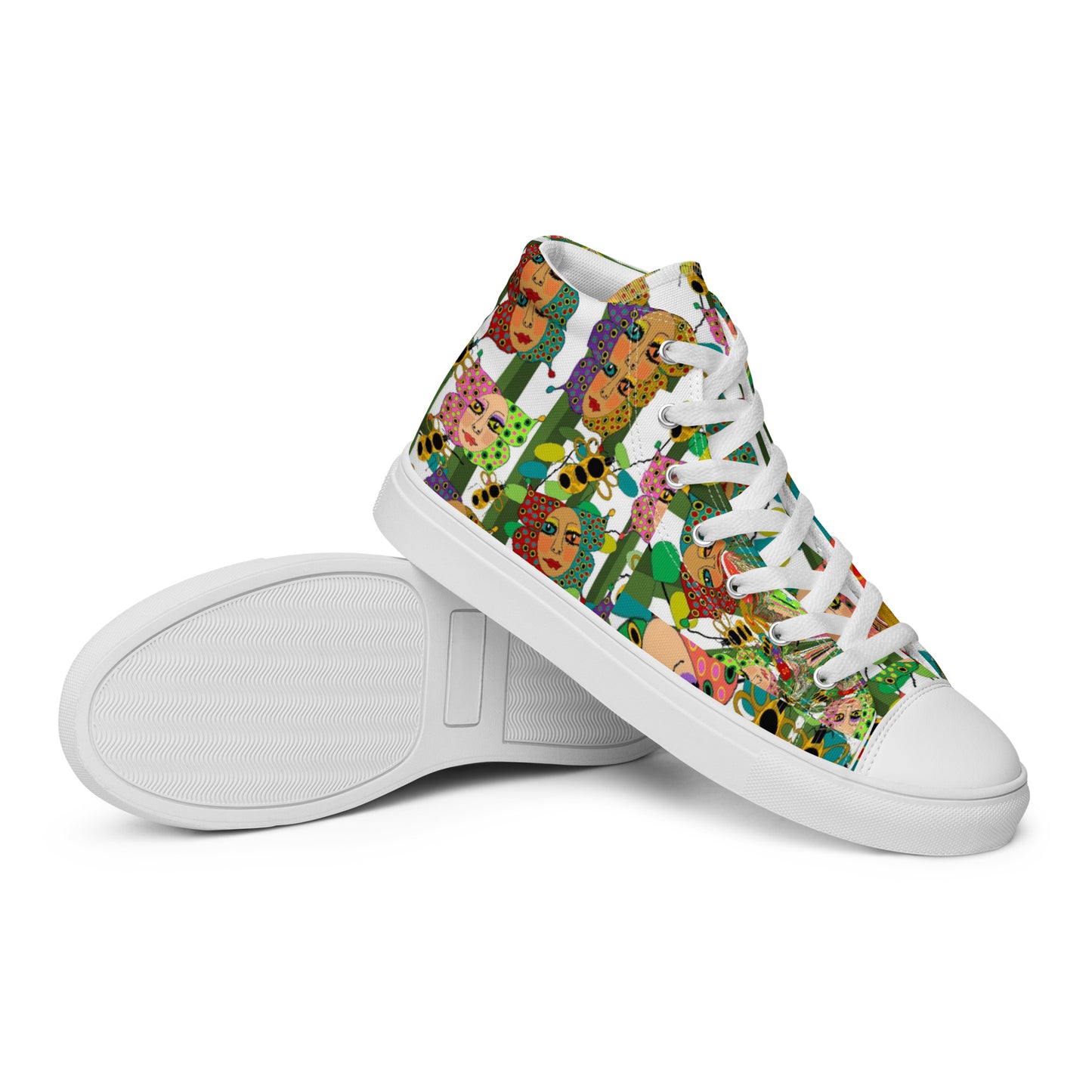 Women’s high top canvas shoes