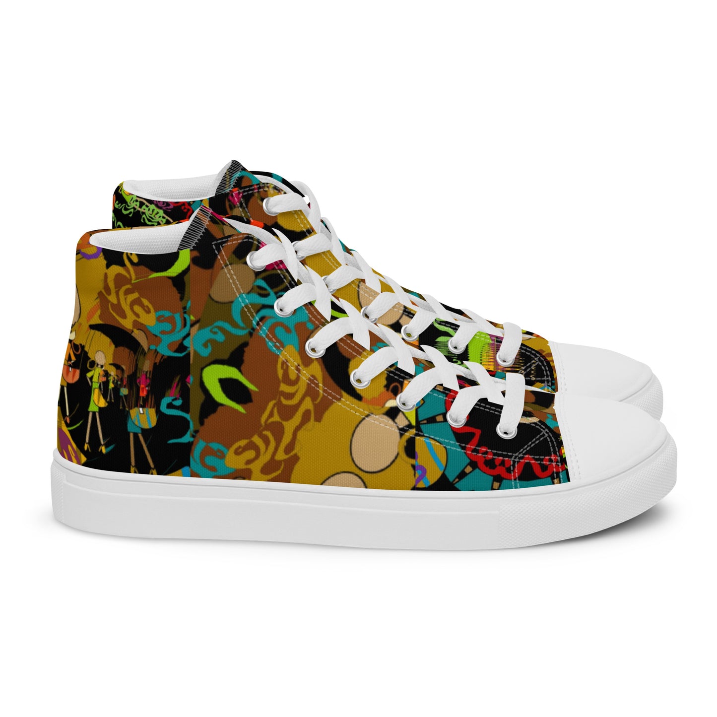 Women’s high top canvas shoes