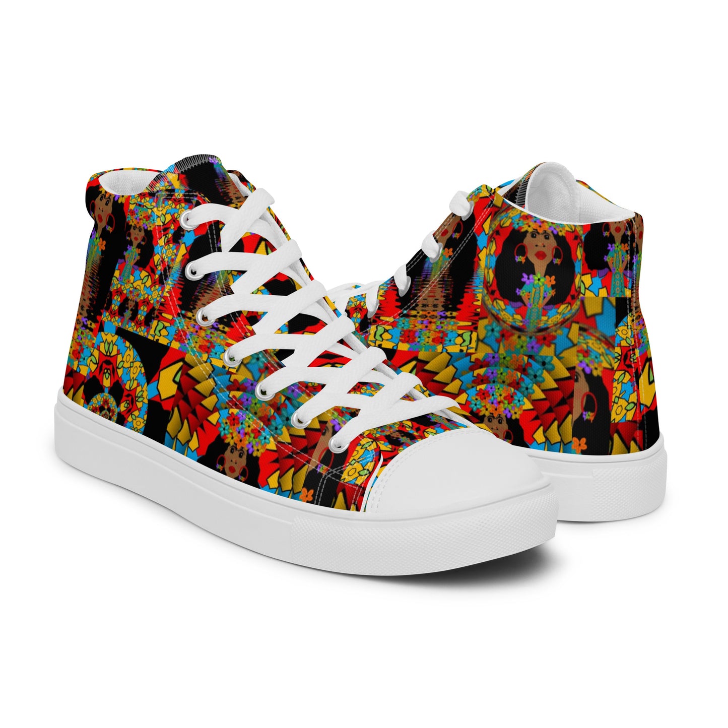 Women’s high top canvas shoes