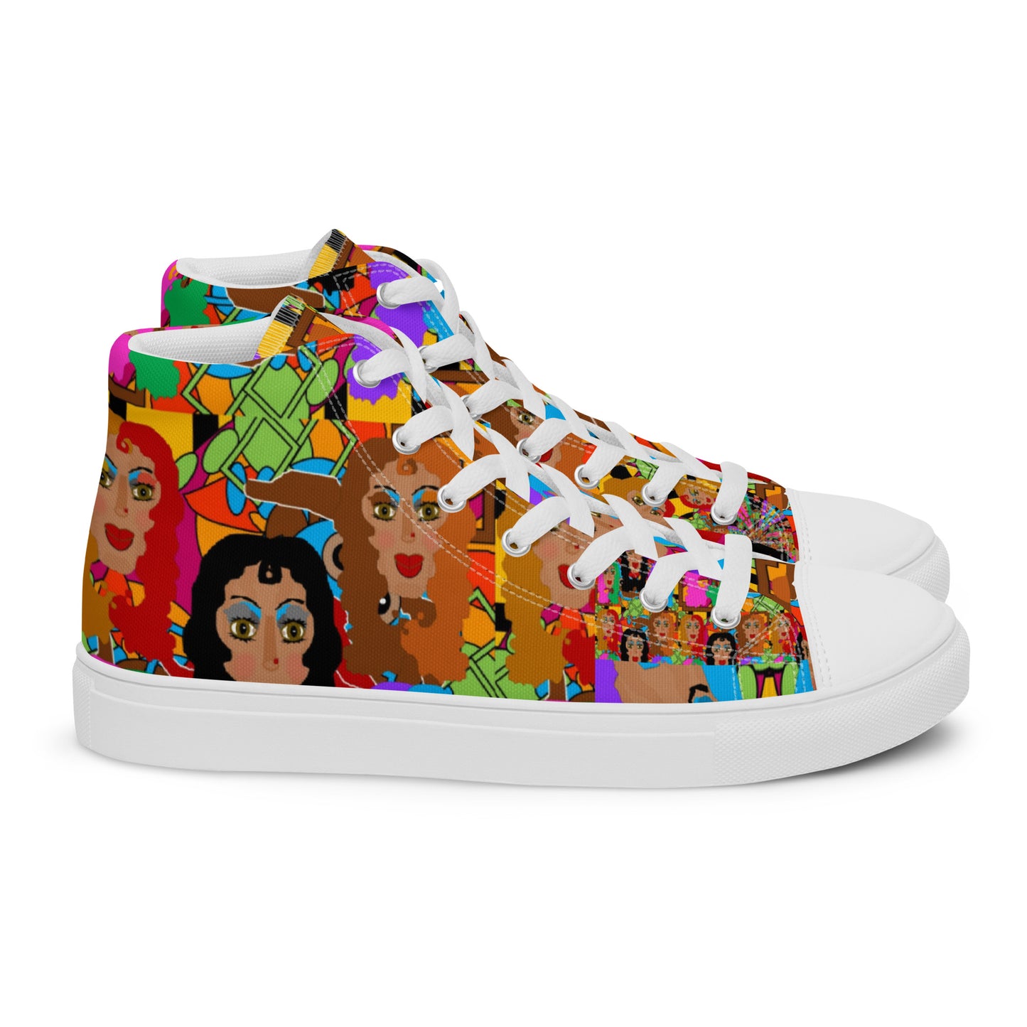 Women’s high top canvas shoes