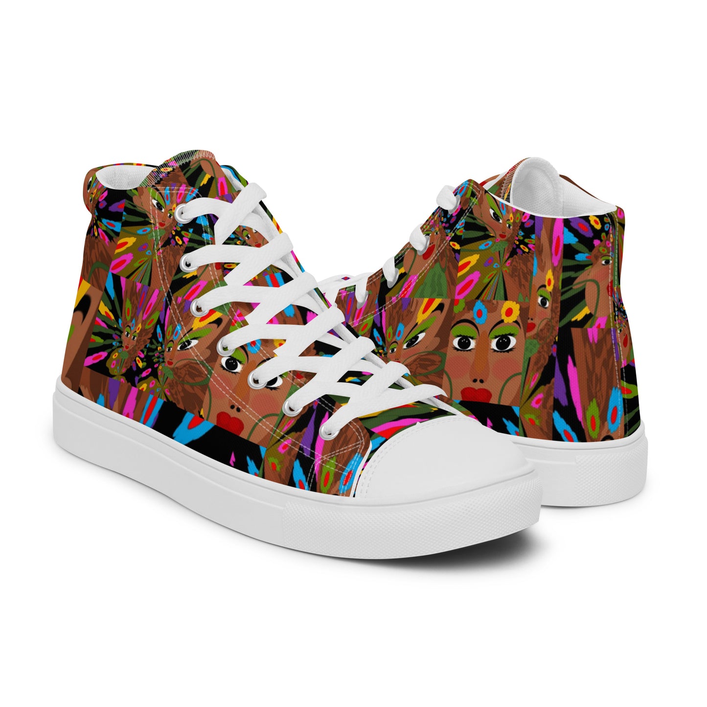 Women’s high top canvas shoes