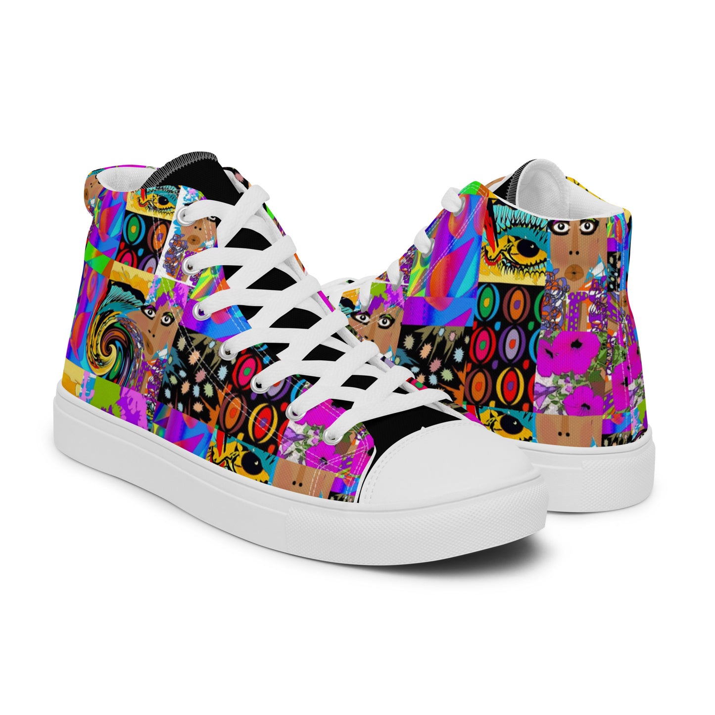 Women’s high top canvas shoes