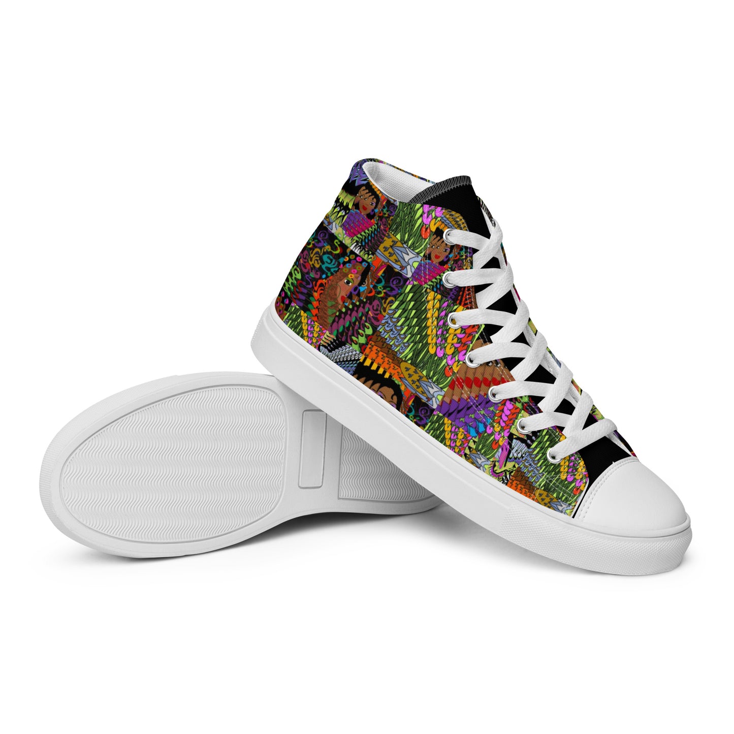 Women’s high top canvas shoes