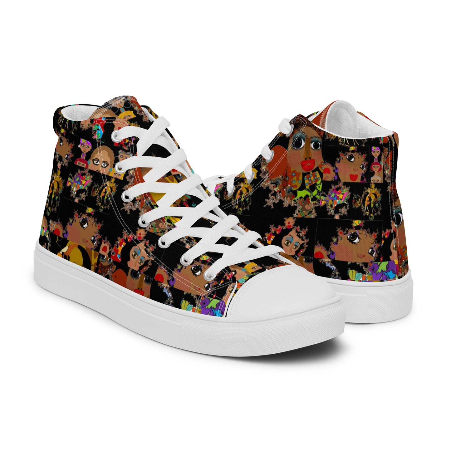 Women’s high top canvas shoes