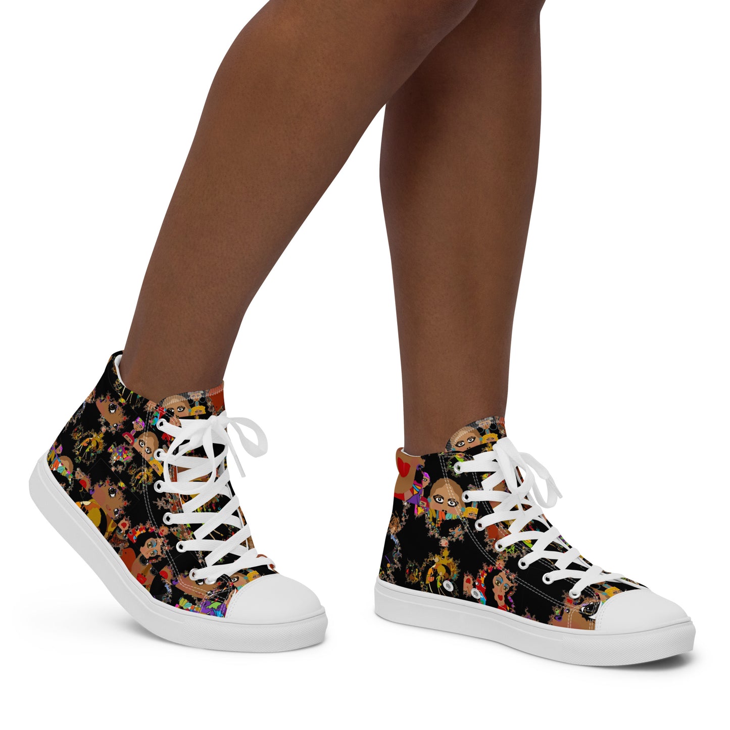 Women’s high top canvas shoes