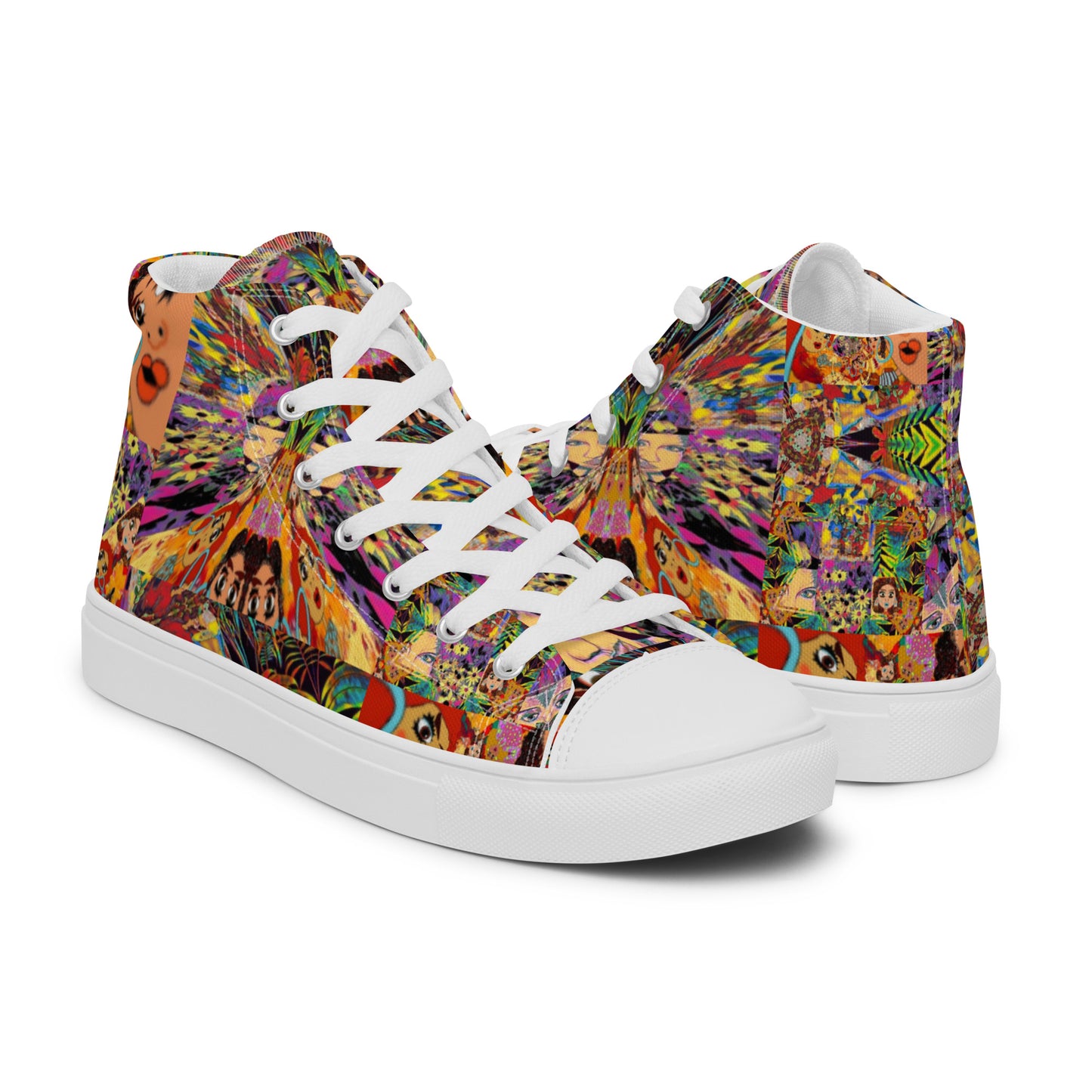 Women’s high top canvas shoes