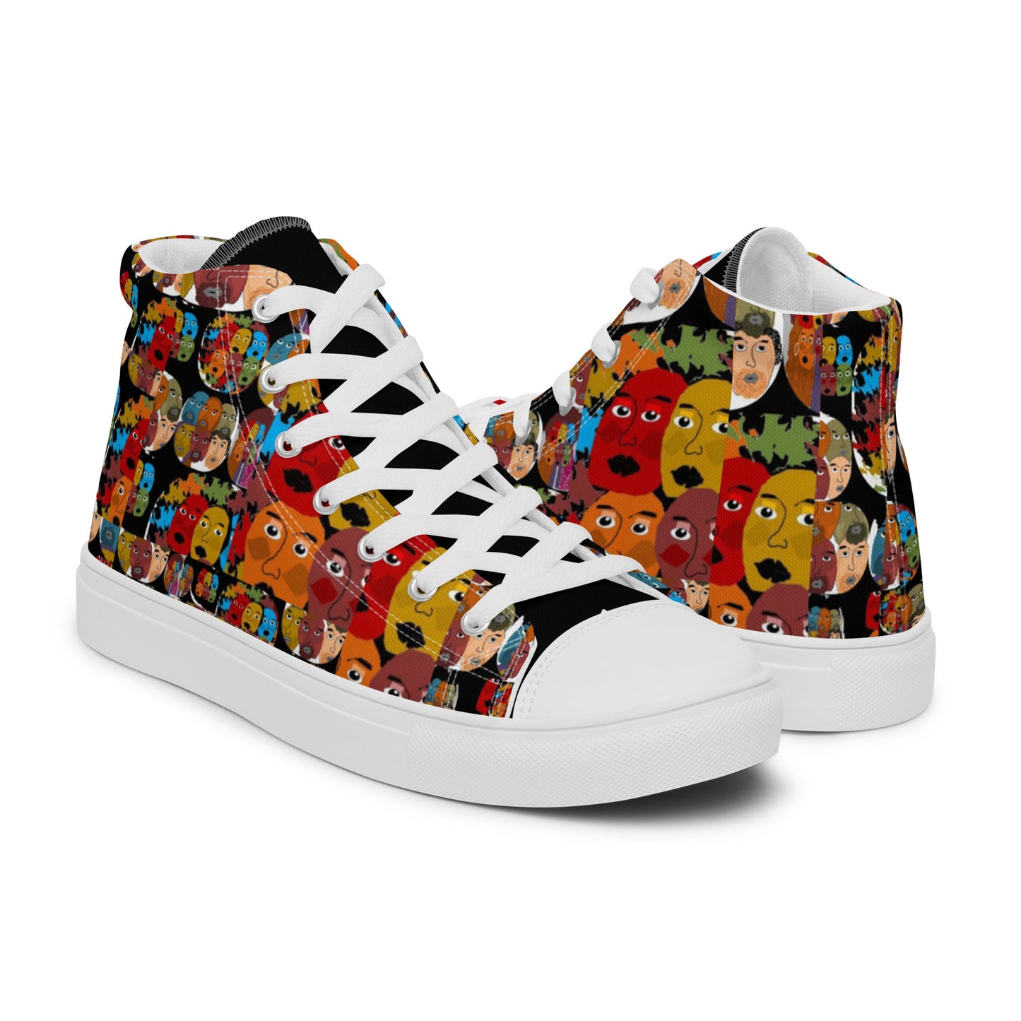 Women’s high top canvas shoes