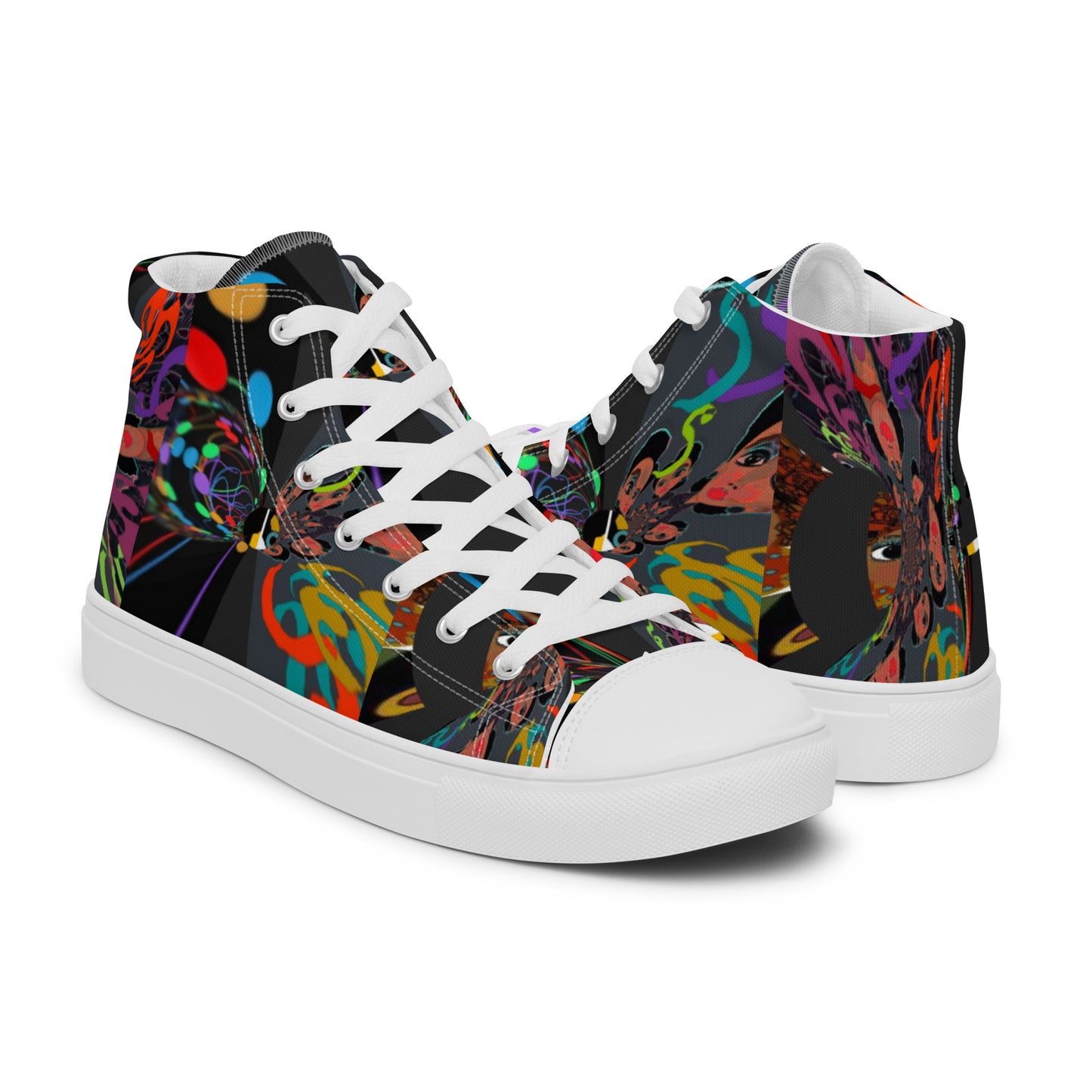 Women’s high top canvas shoes