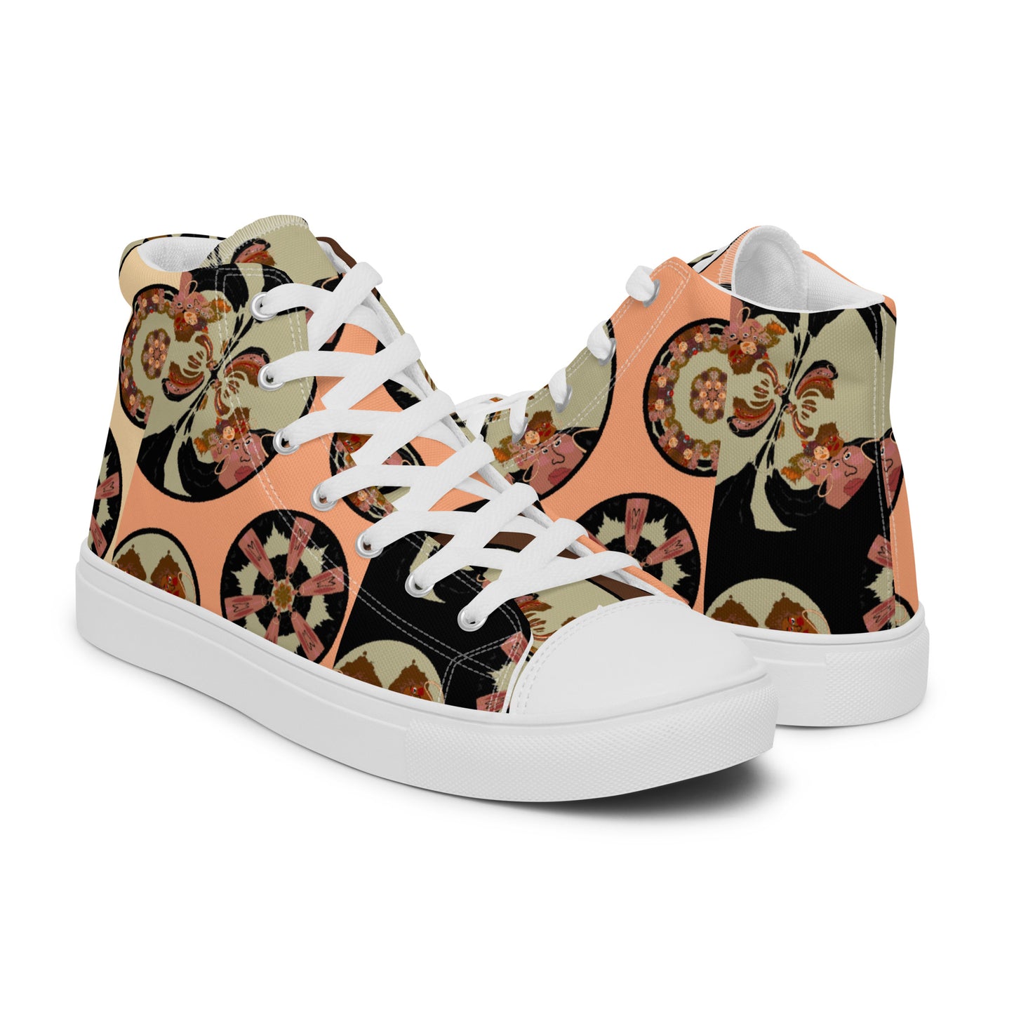 Women’s high top canvas shoes