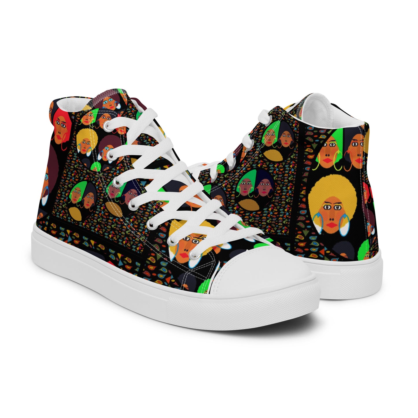 Women’s high top canvas shoes