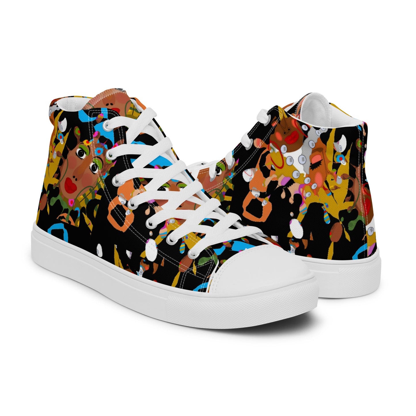 Women’s high top canvas shoes