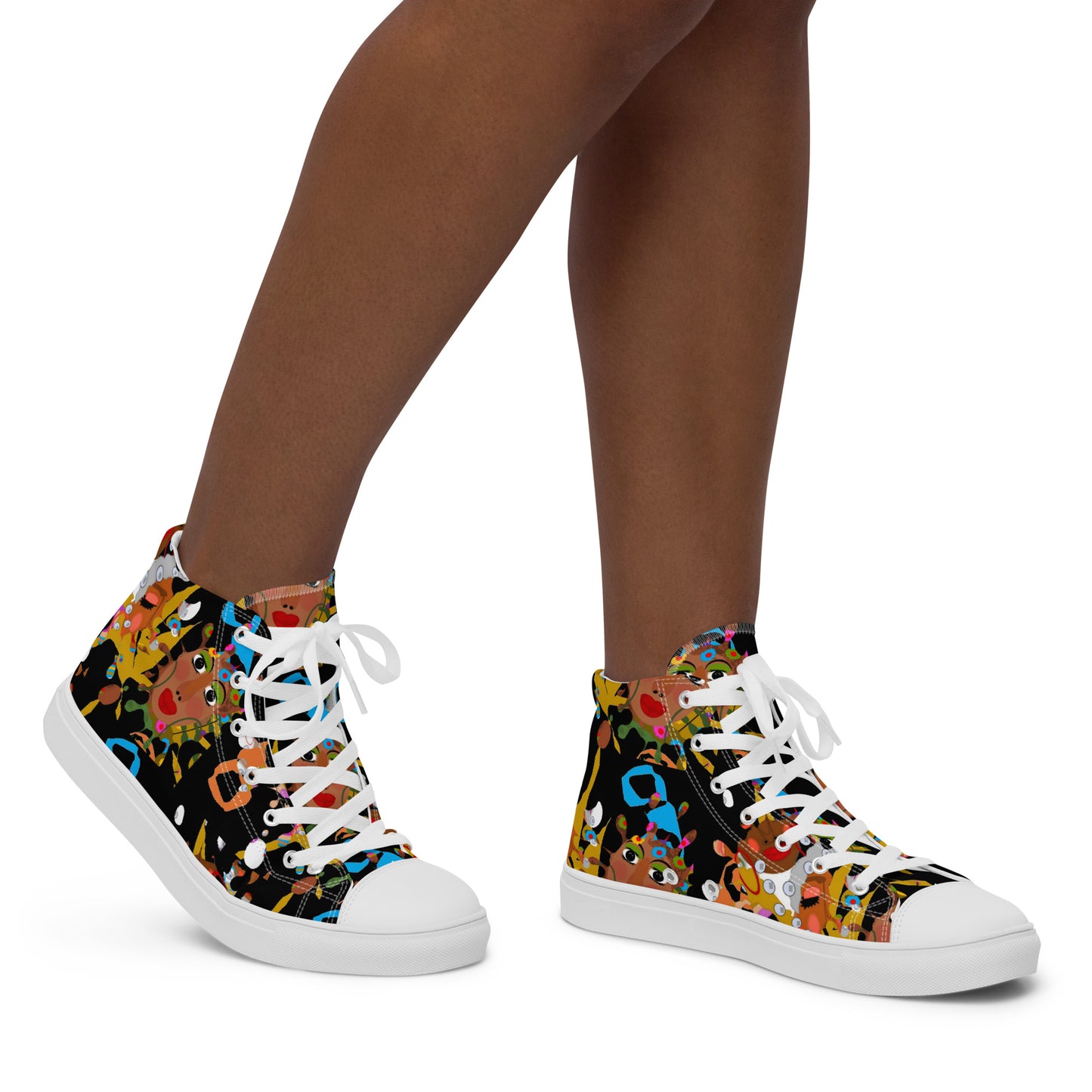 Women’s high top canvas shoes