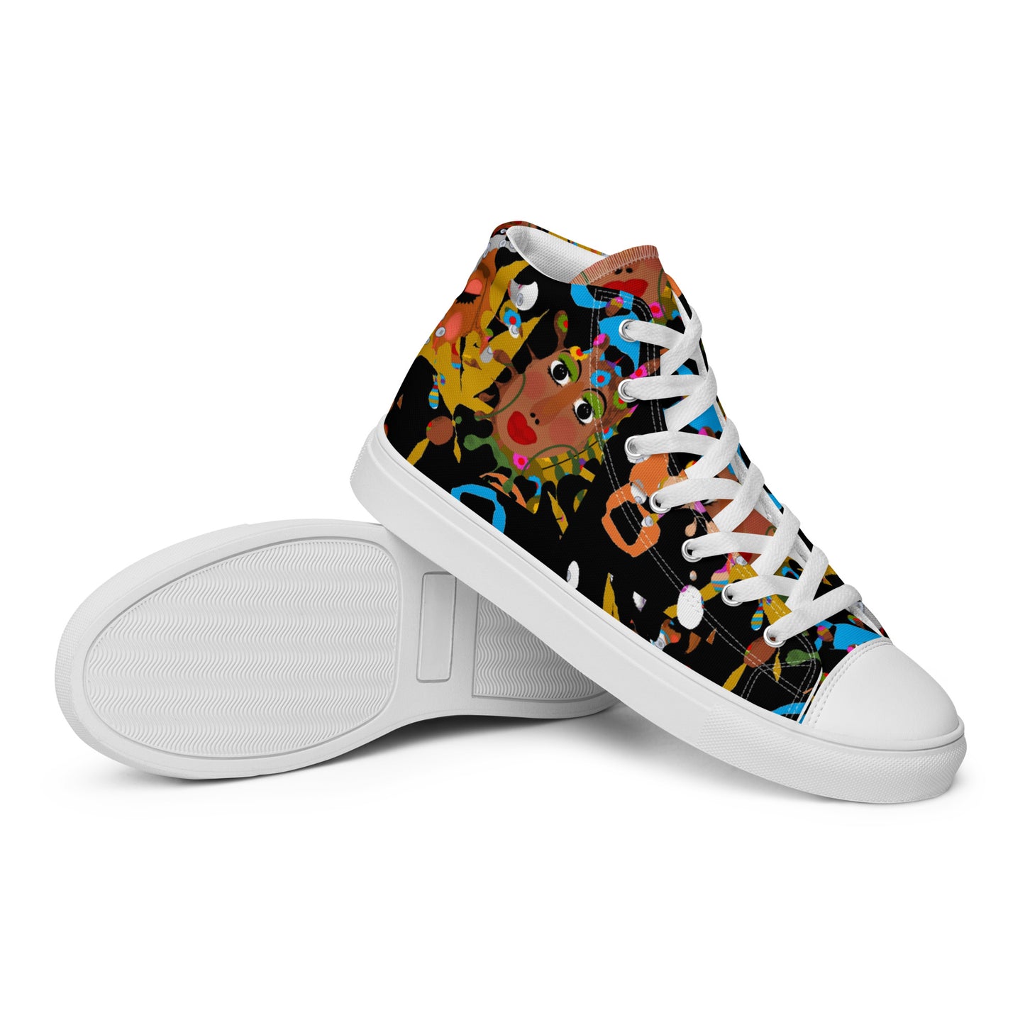 Women’s high top canvas shoes