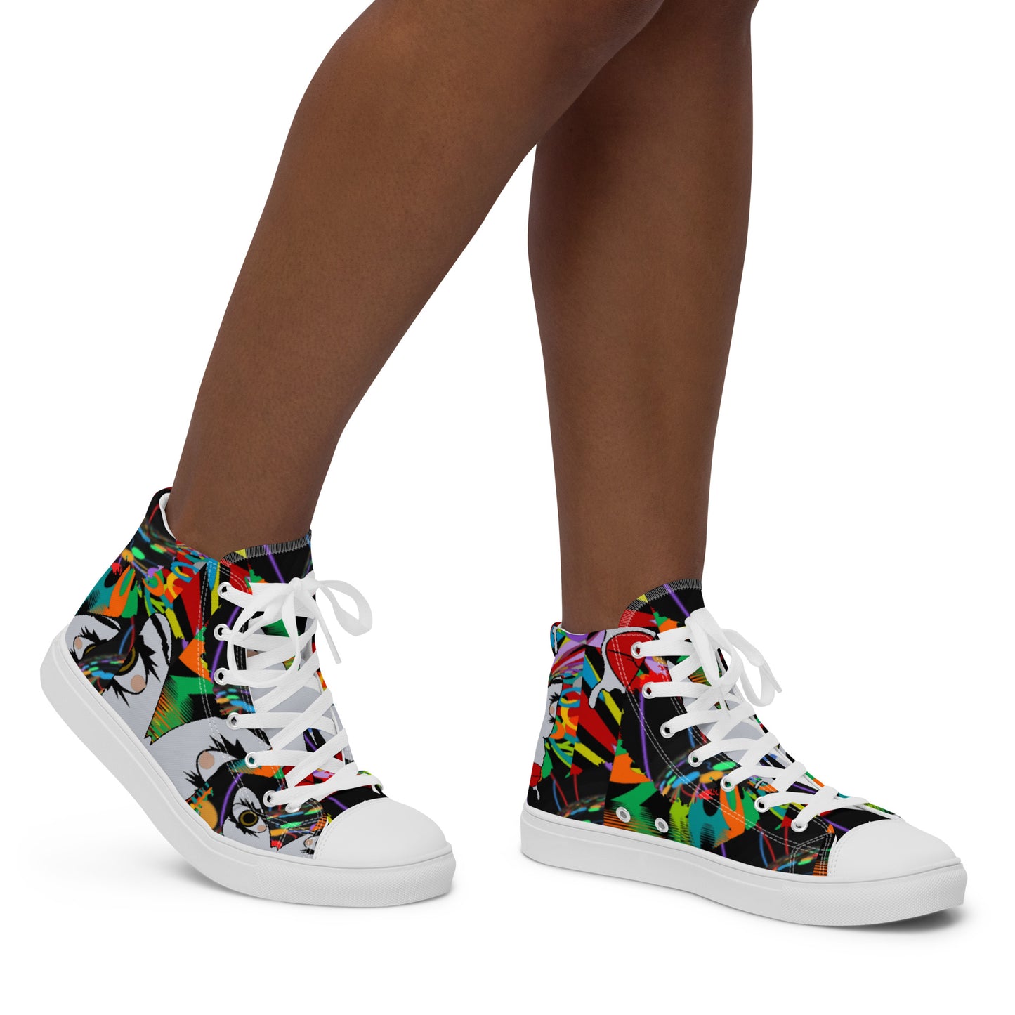 Women’s high top canvas shoes