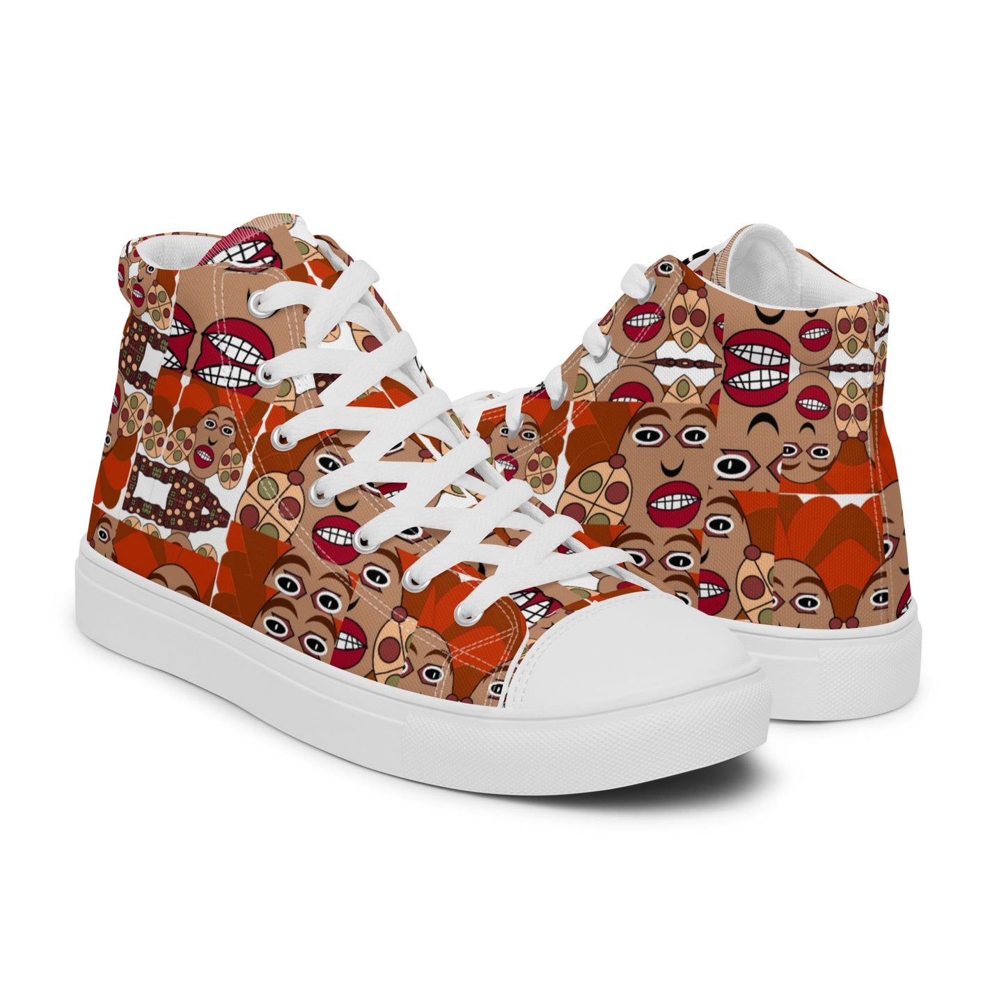 Women’s high top canvas shoes