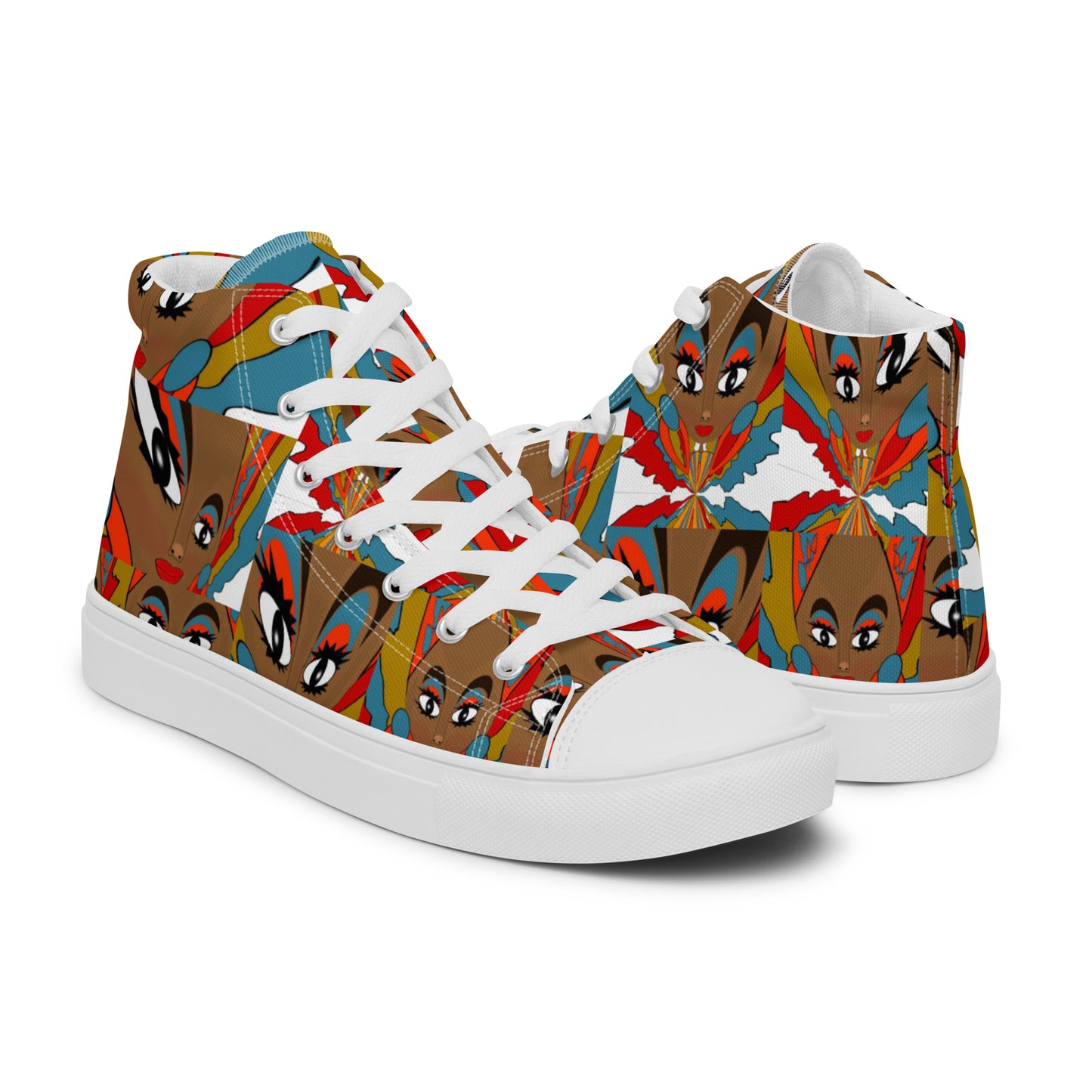 Women’s high top canvas shoes