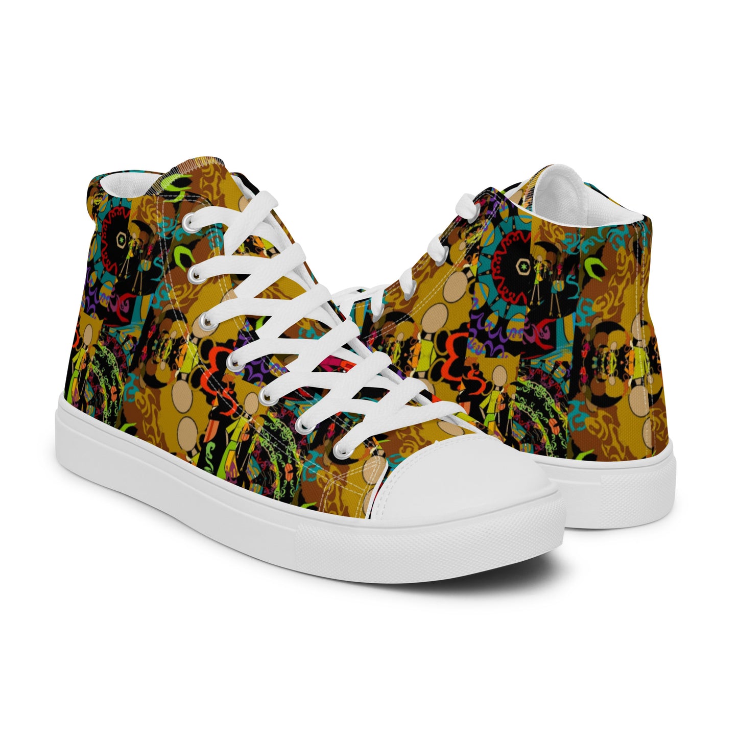 Women’s high top canvas shoes