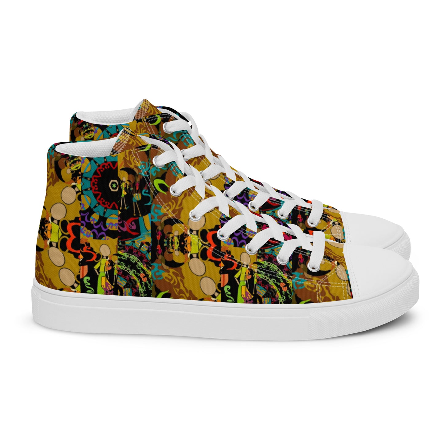 Women’s high top canvas shoes