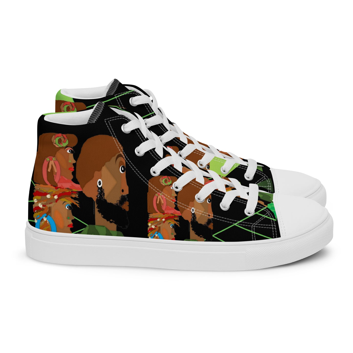 Women’s high top canvas shoes