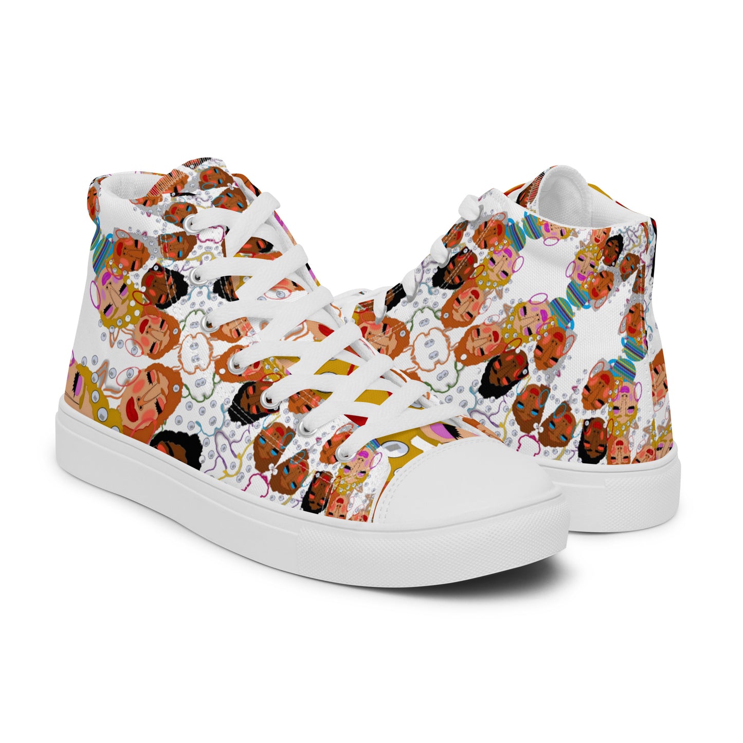 Women’s high top canvas shoes