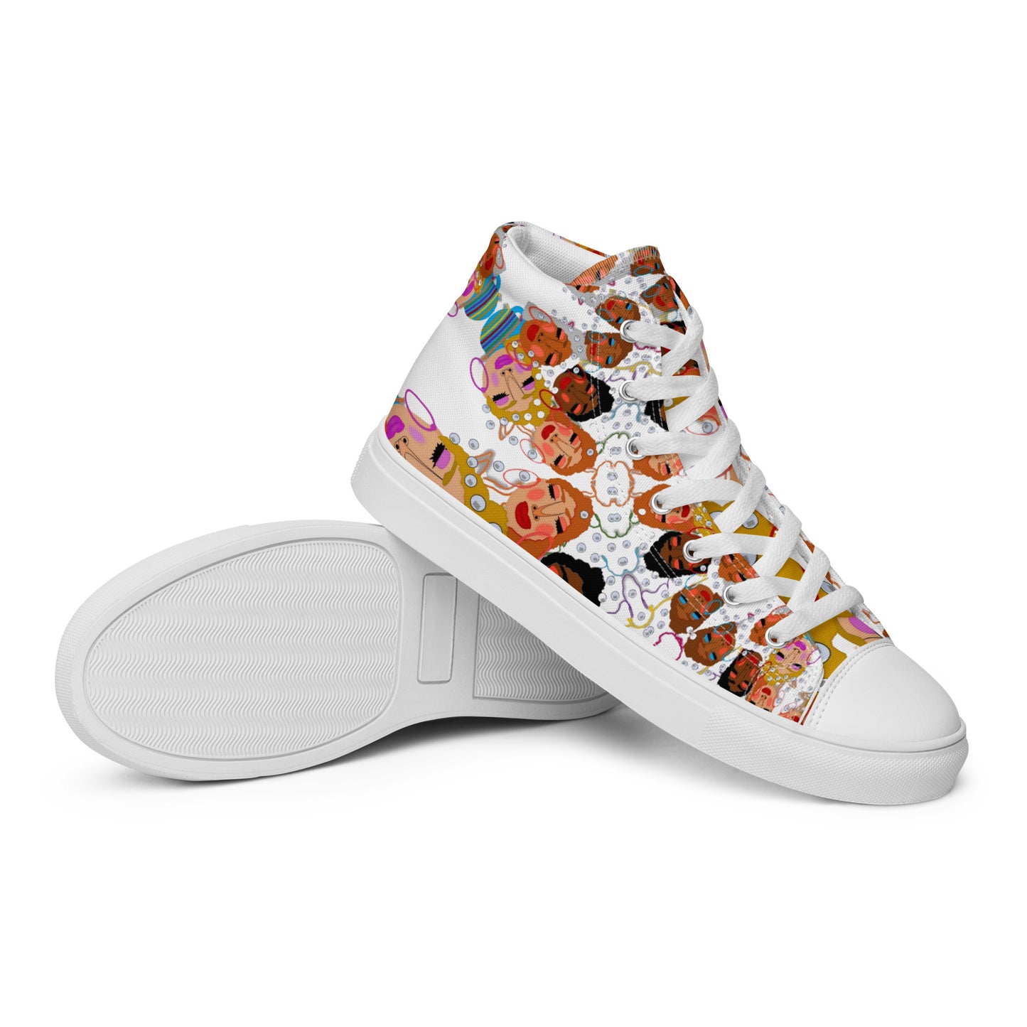 Women’s high top canvas shoes