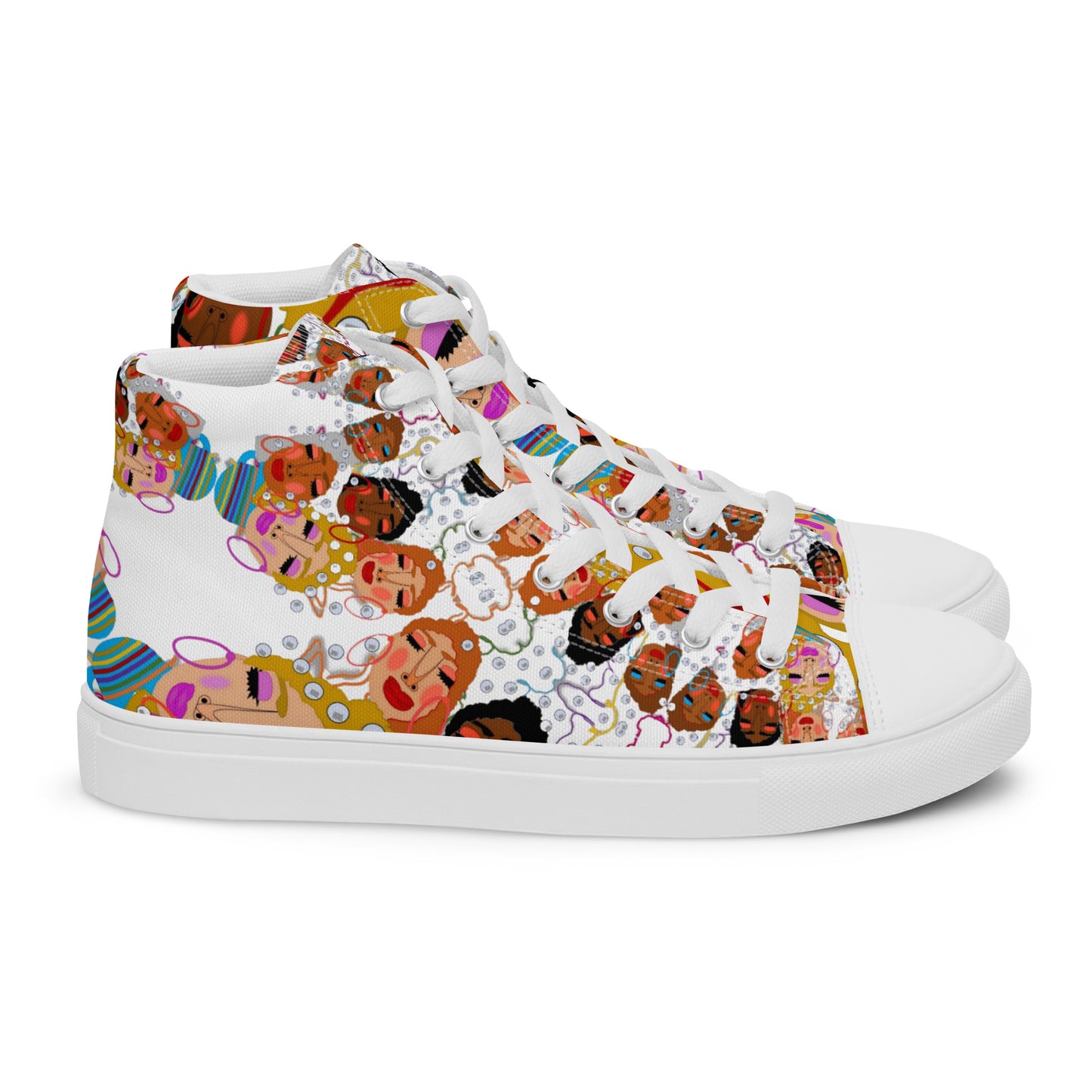 Women’s high top canvas shoes