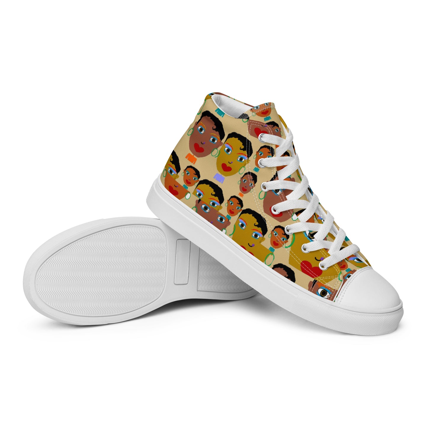 Women’s high top canvas shoes