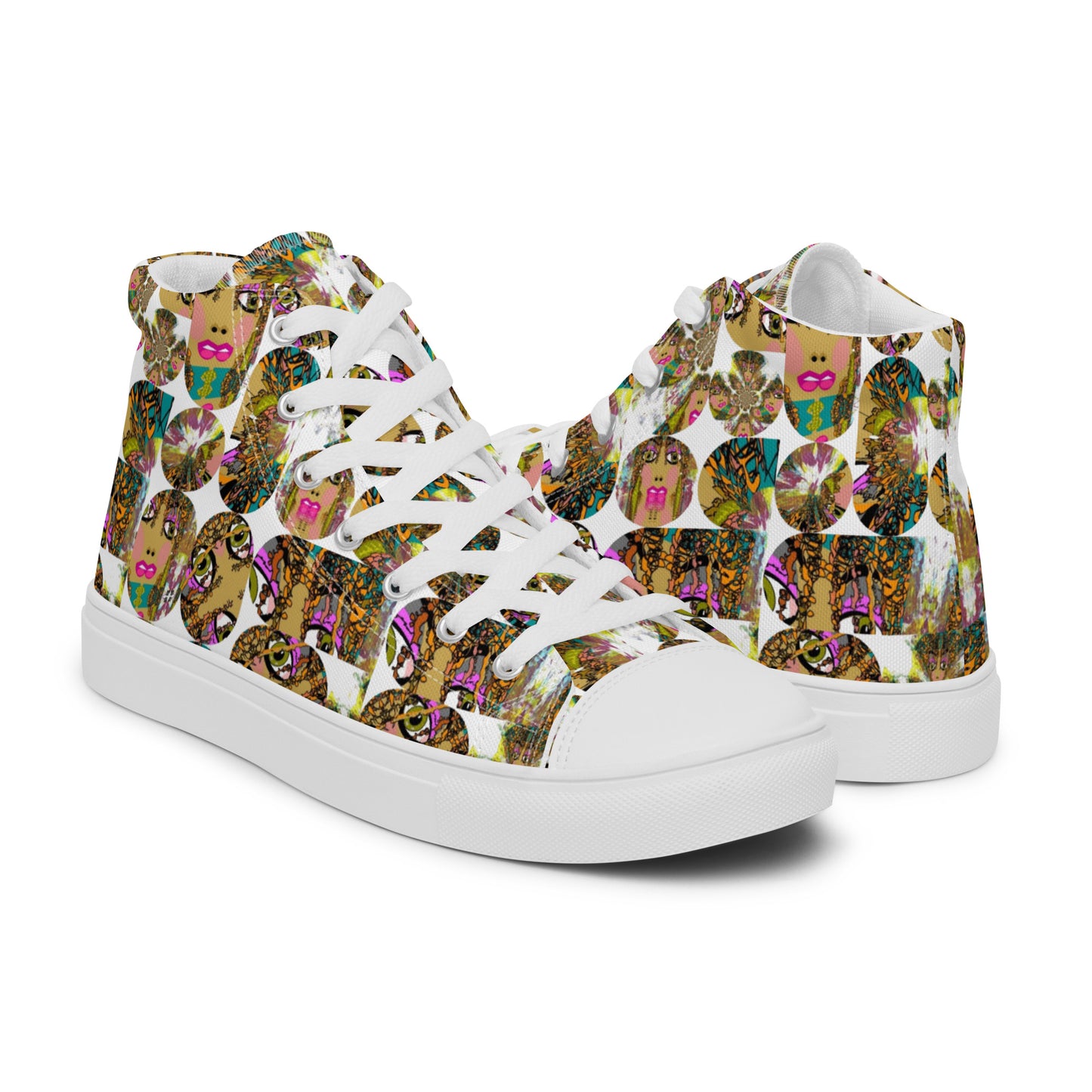 Women’s high top canvas shoes