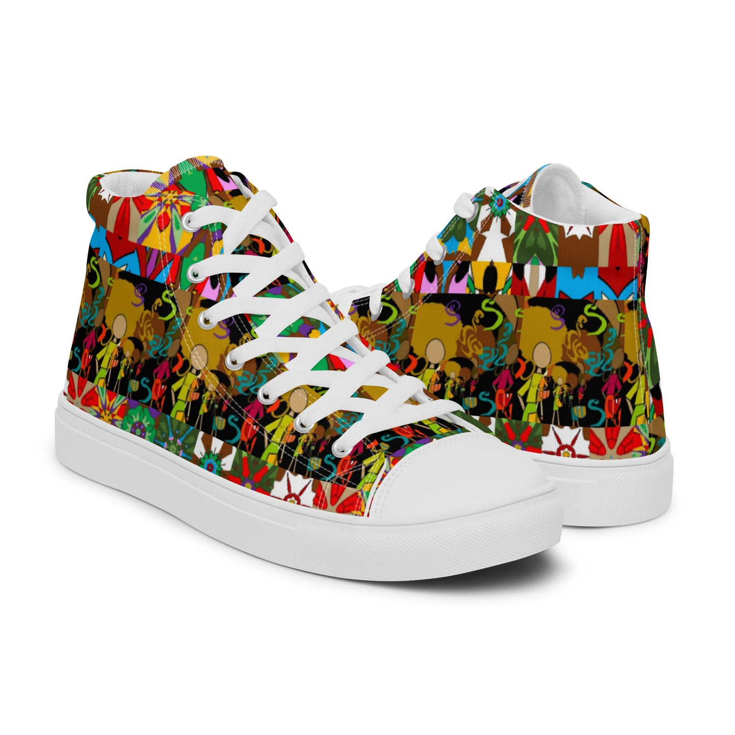 Women’s high top canvas shoes