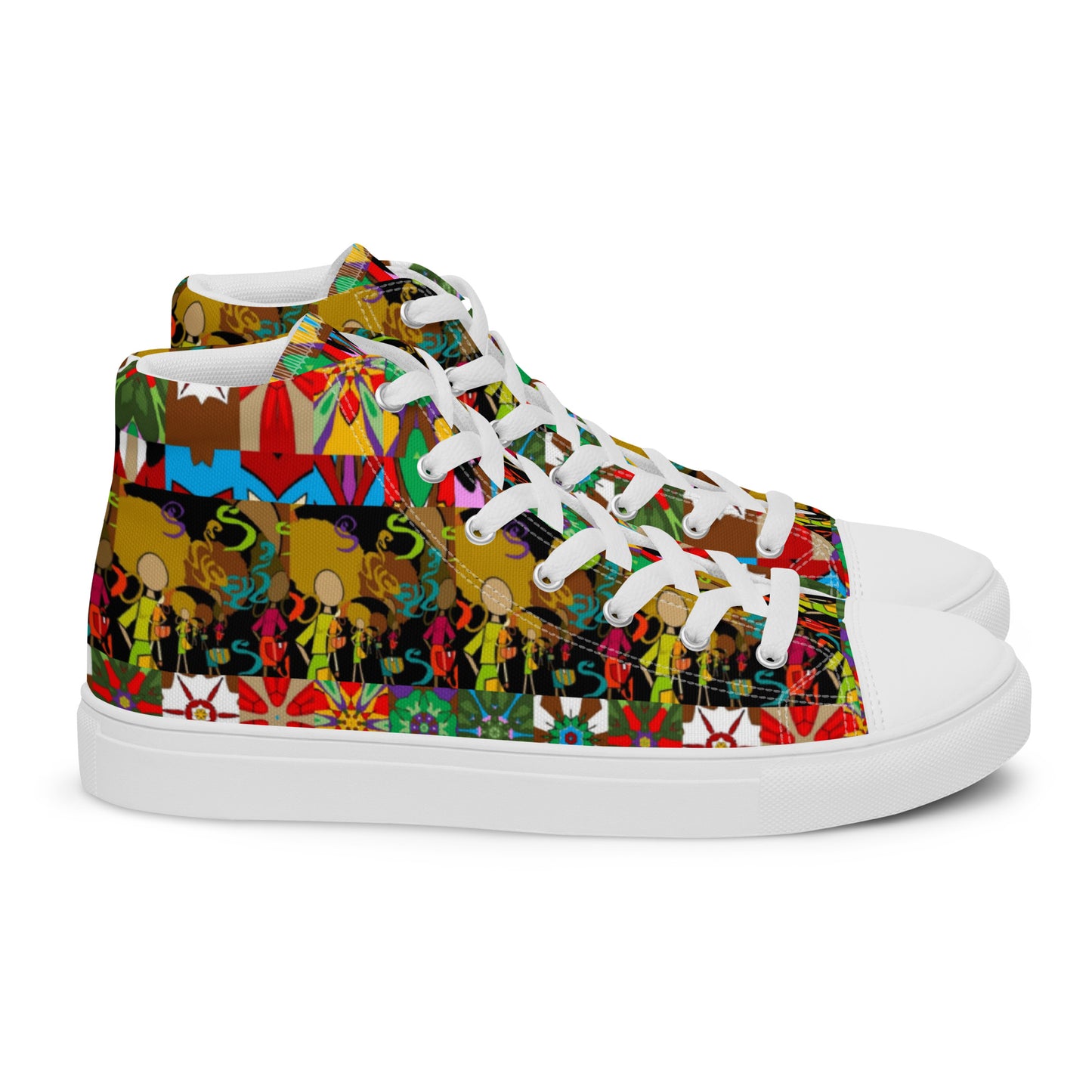 Women’s high top canvas shoes