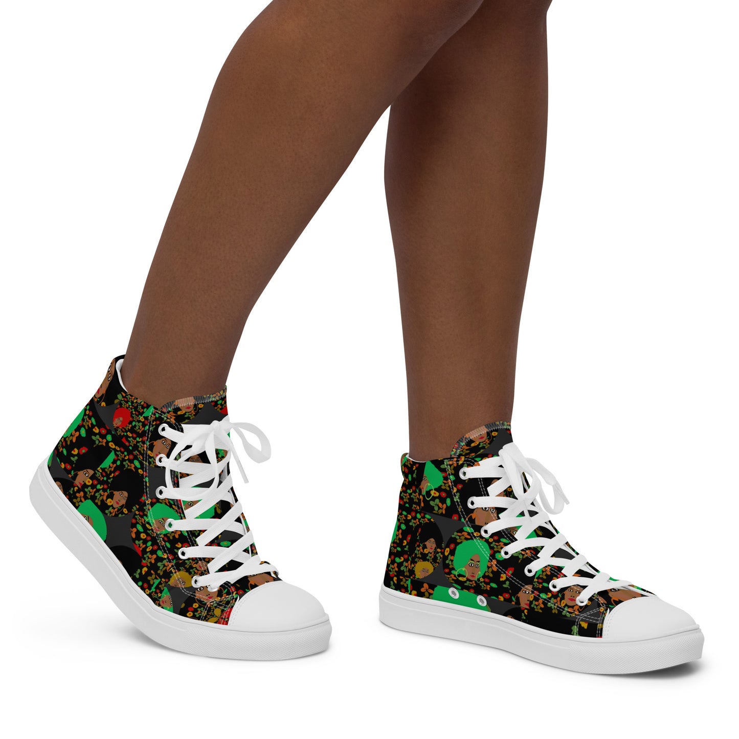 Women’s high top canvas shoes