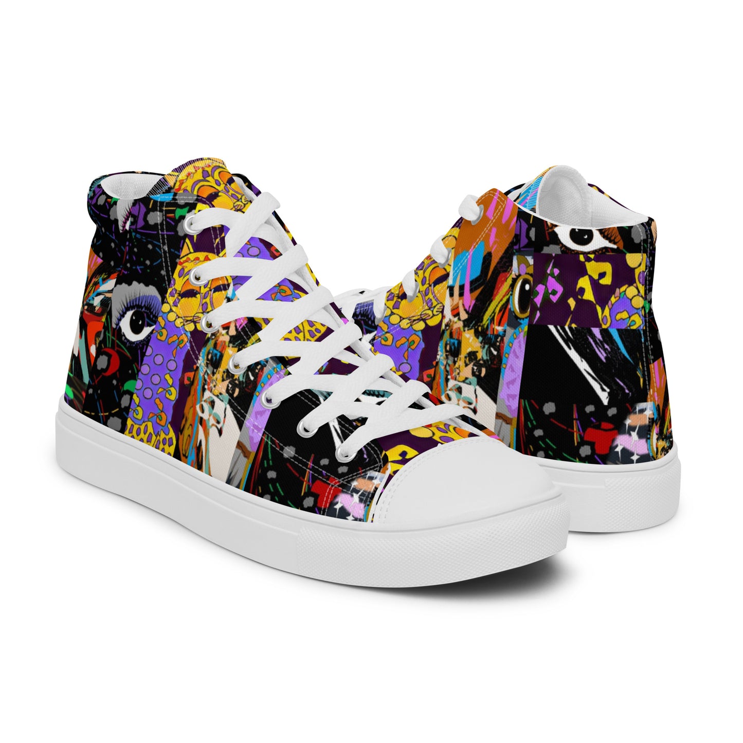 Women’s high top canvas shoes