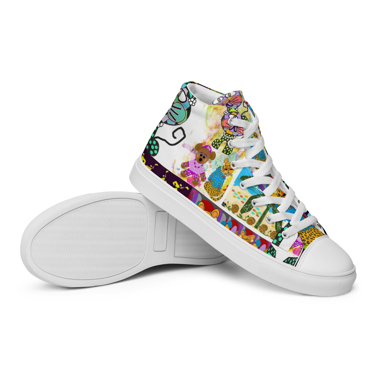 Women’s high top canvas shoes