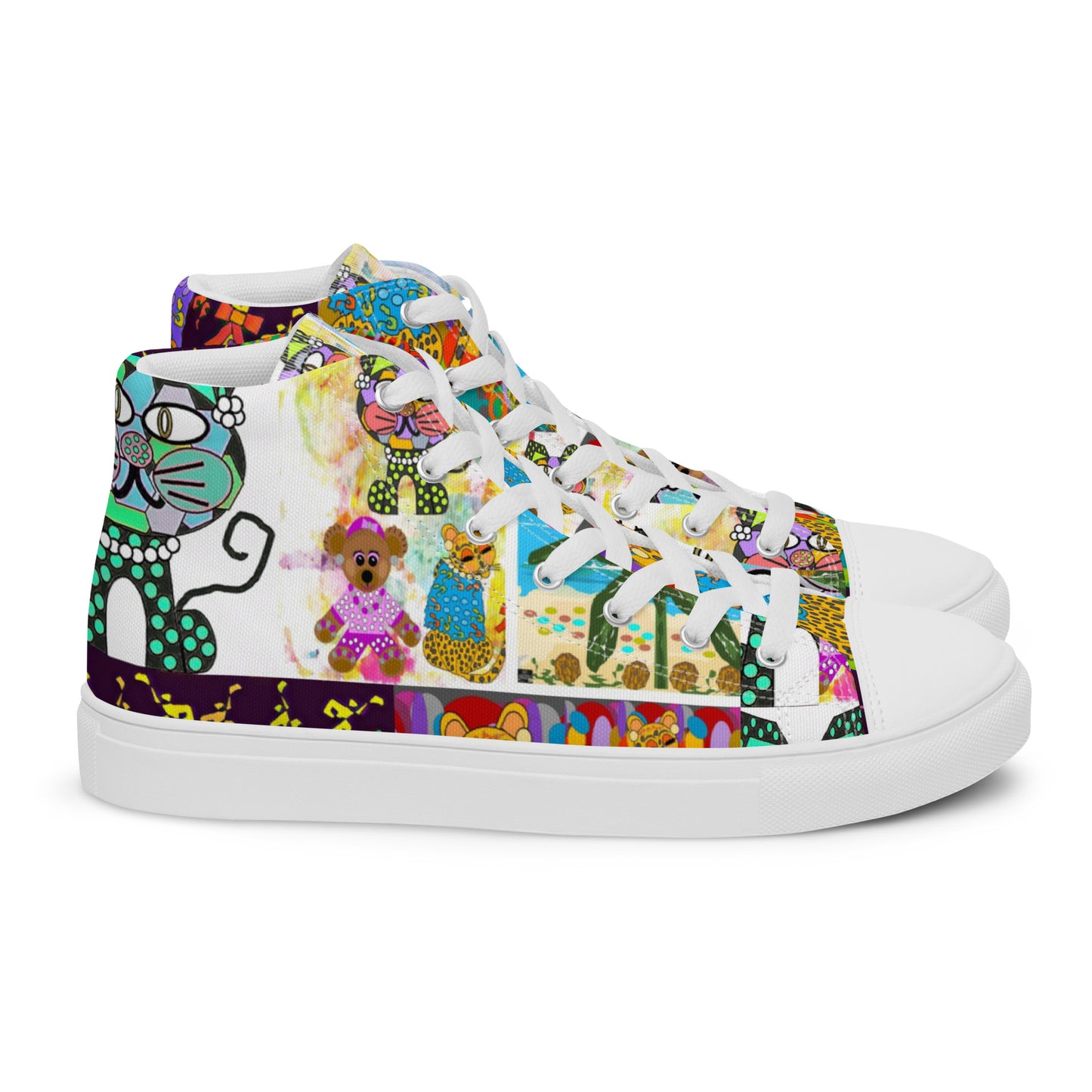 Women’s high top canvas shoes