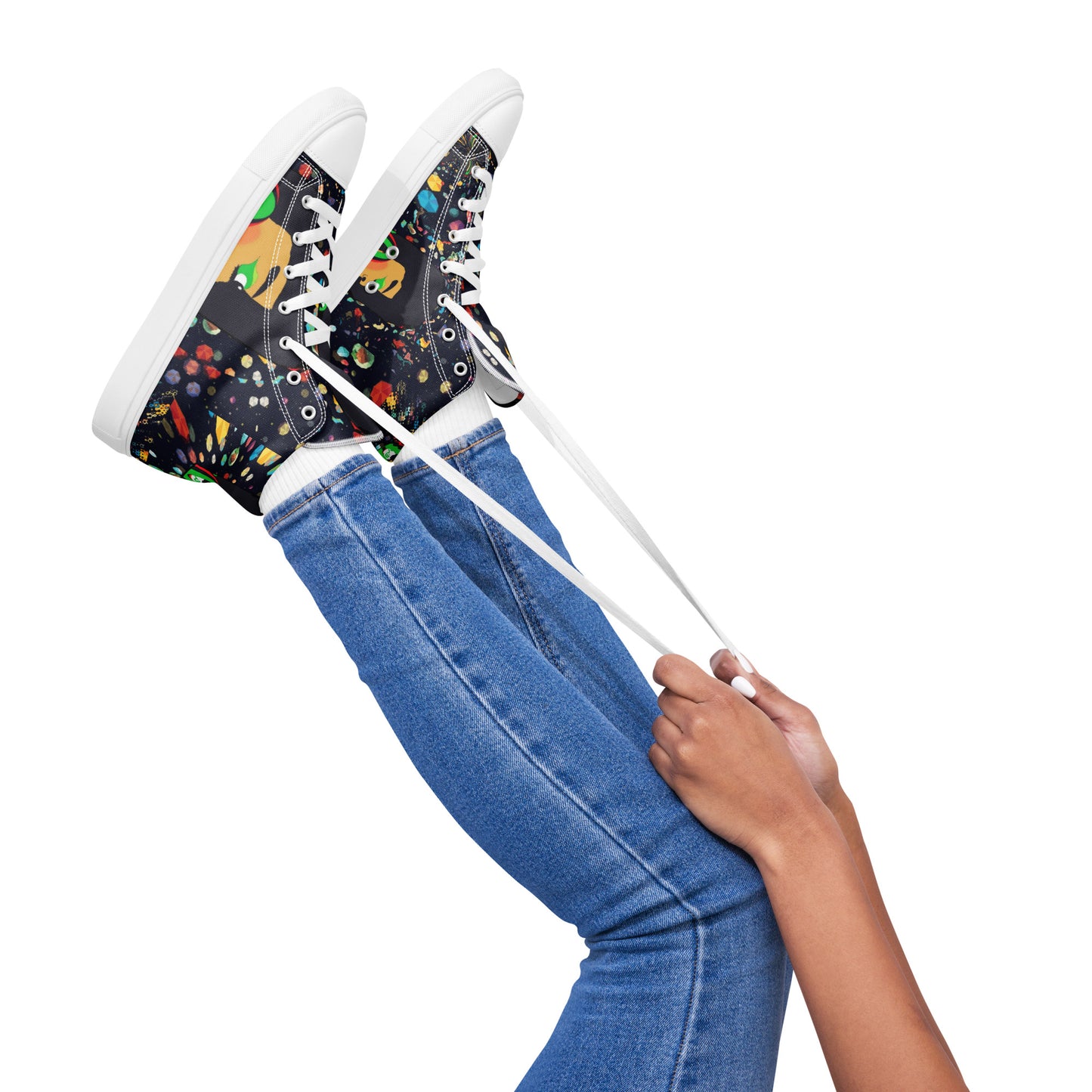 Women’s high top canvas shoes