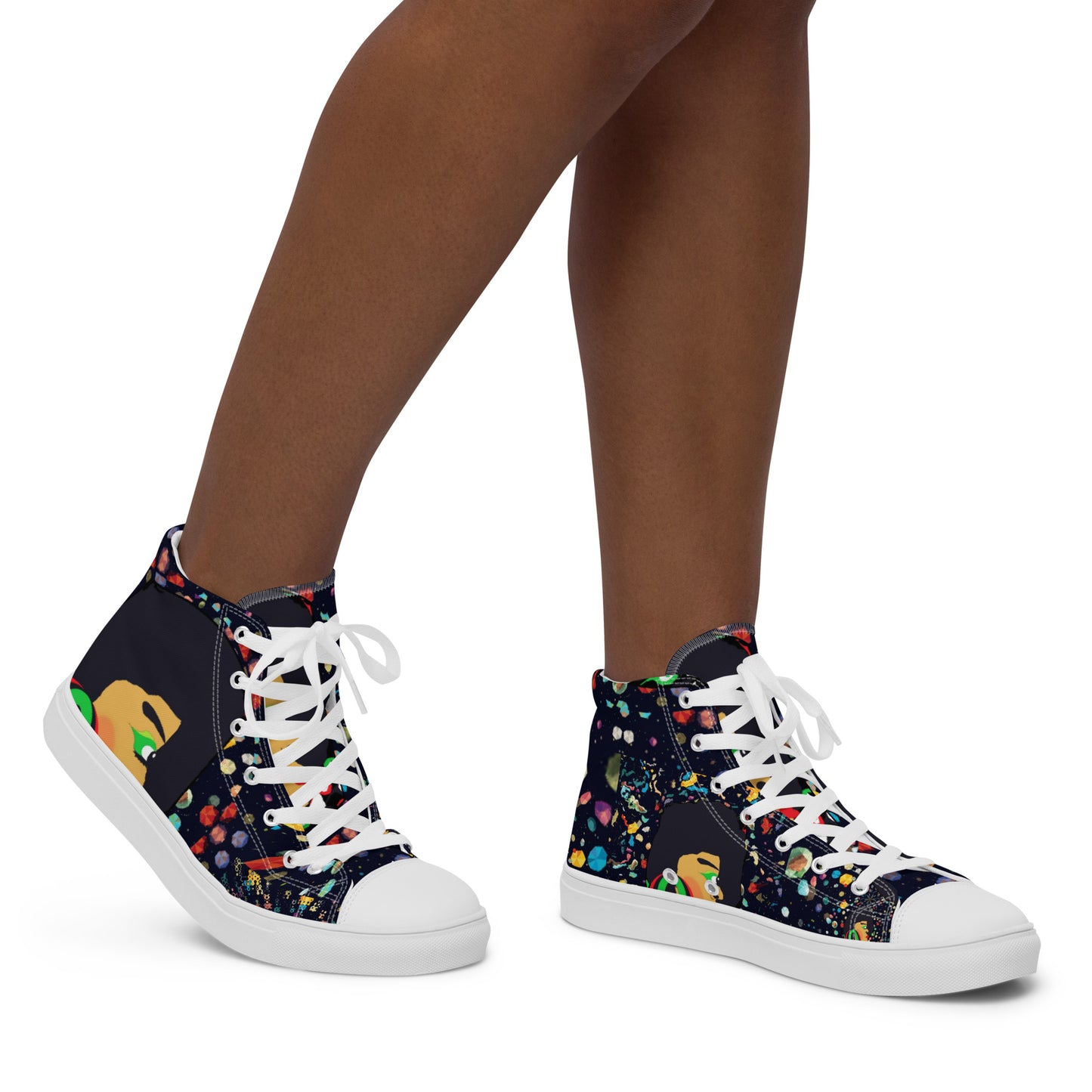 Women’s high top canvas shoes