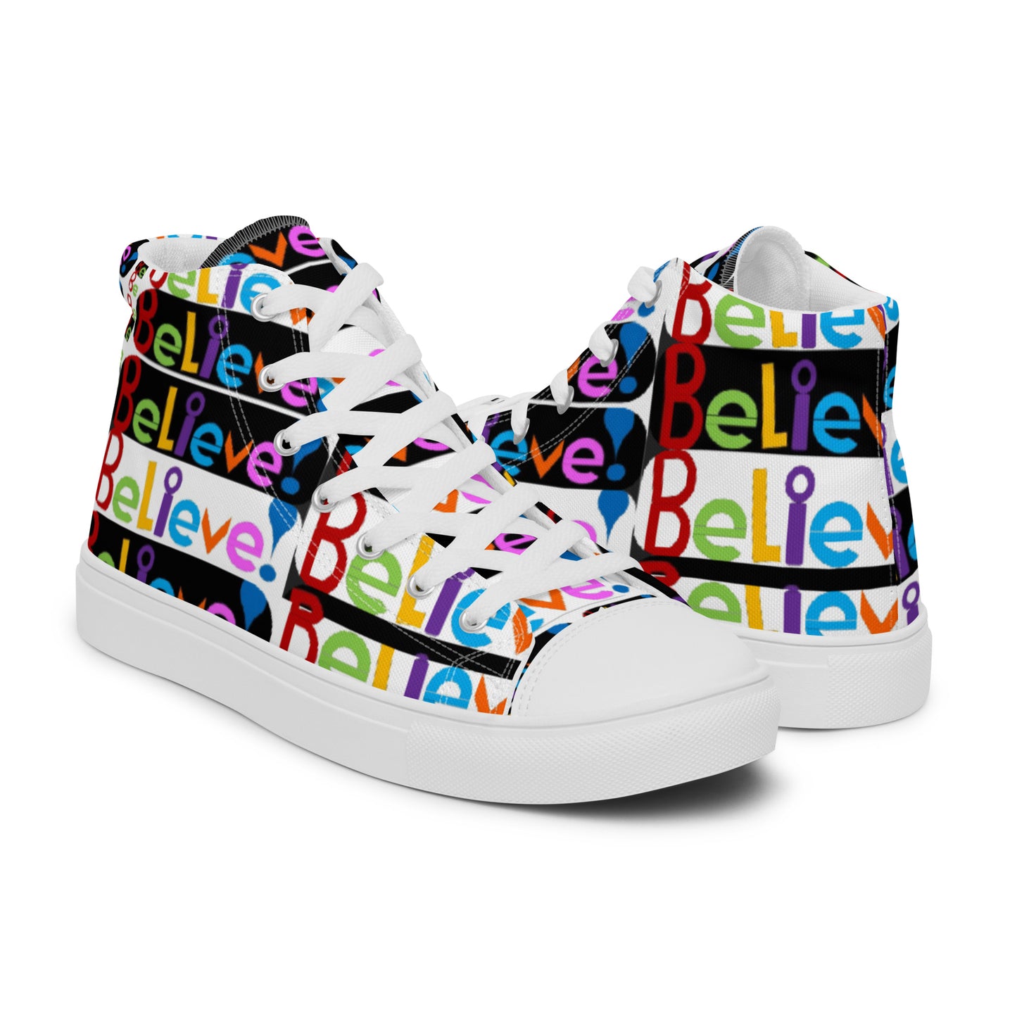 Women’s high top canvas shoes