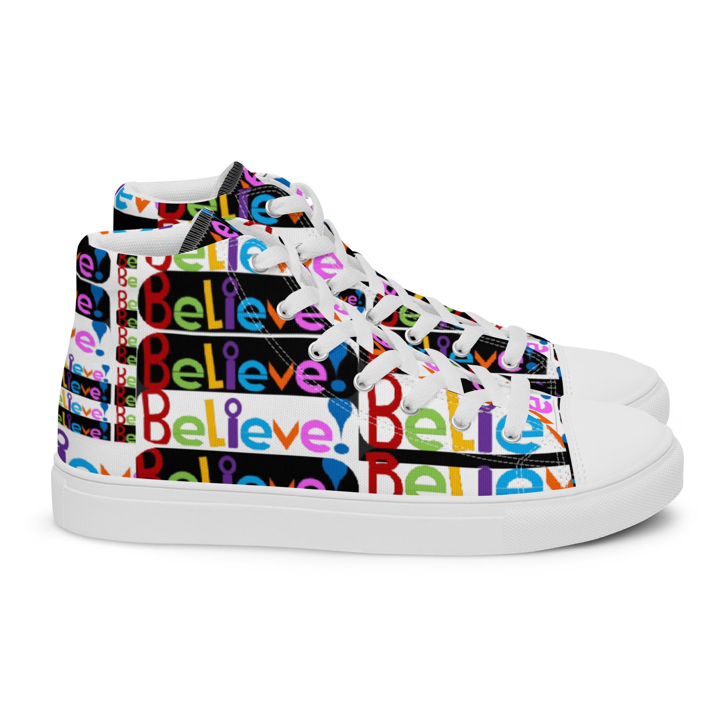 Women’s high top canvas shoes