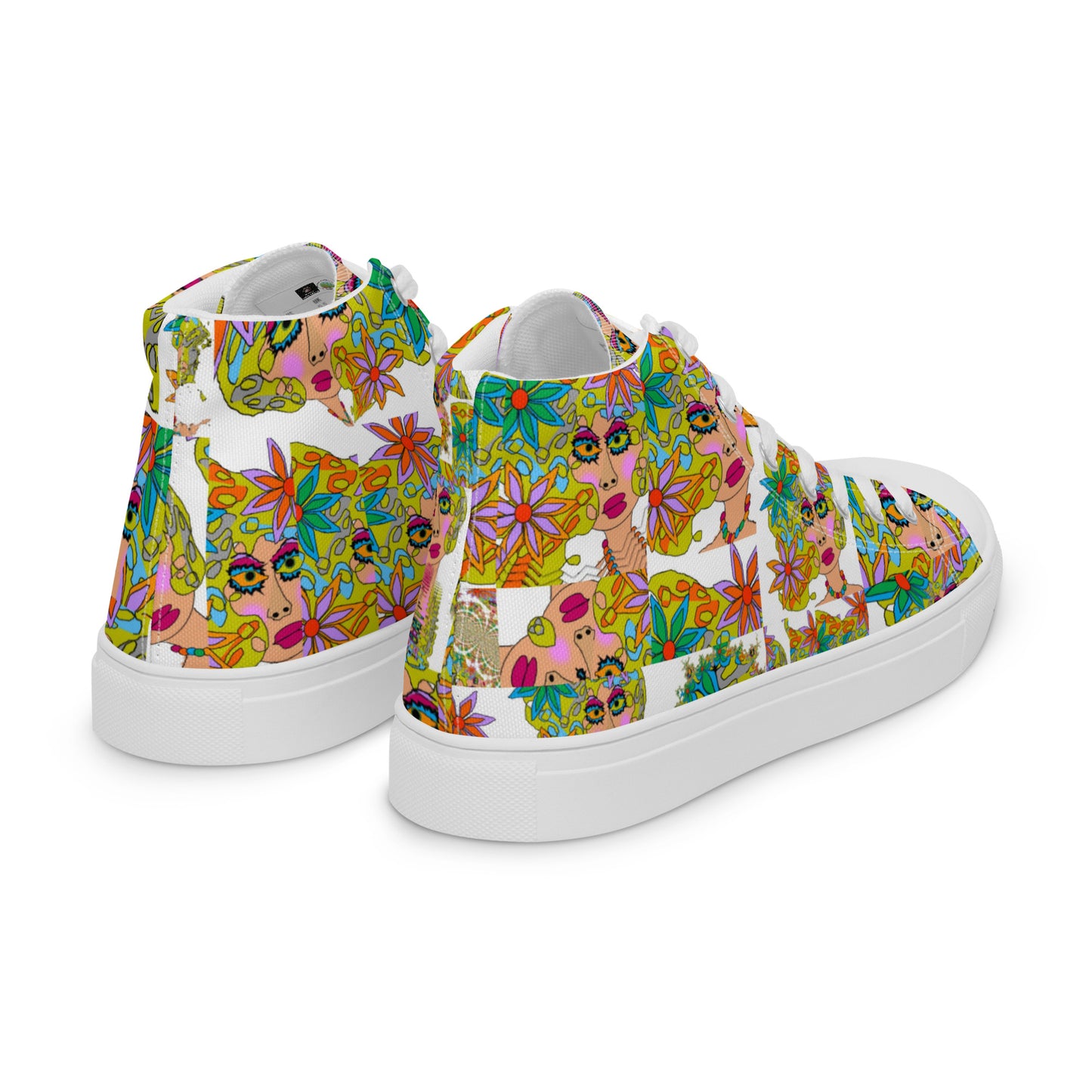 Women’s high top canvas shoes