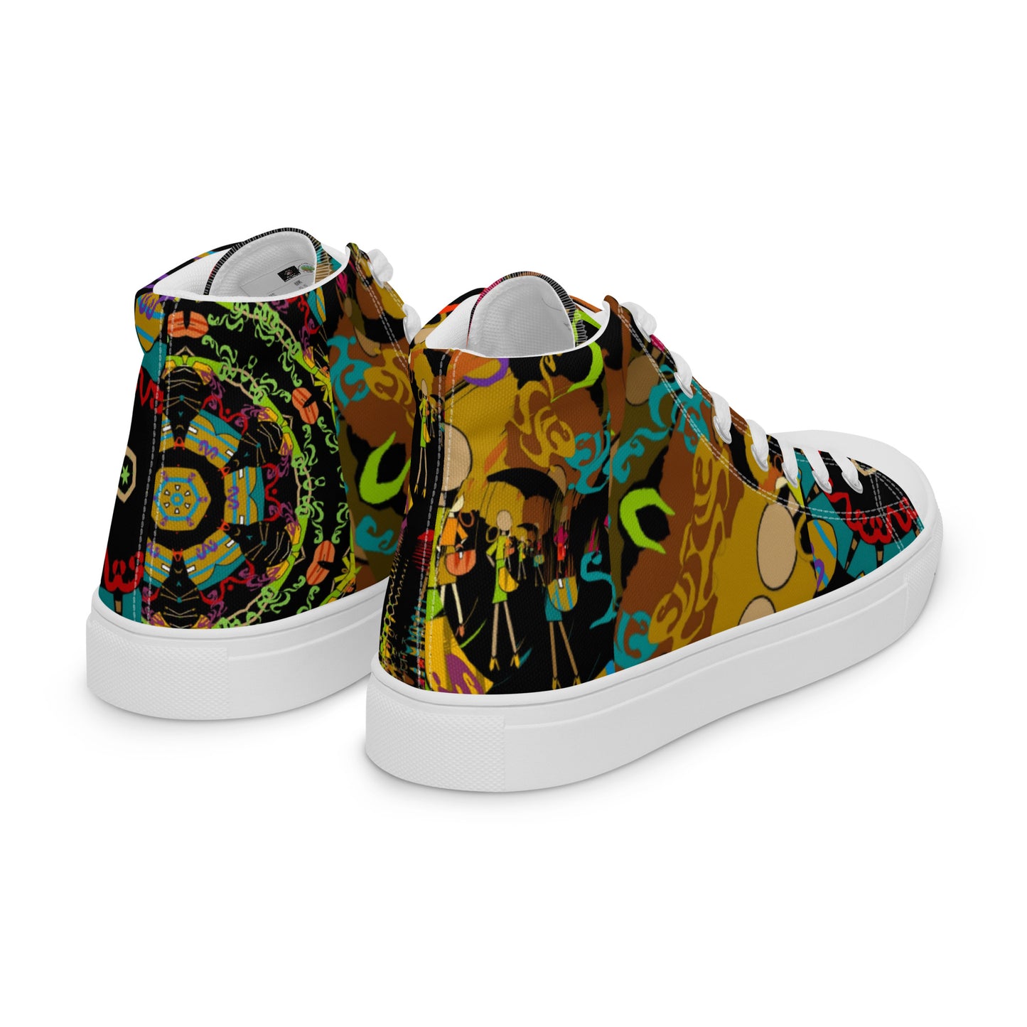 Women’s high top canvas shoes