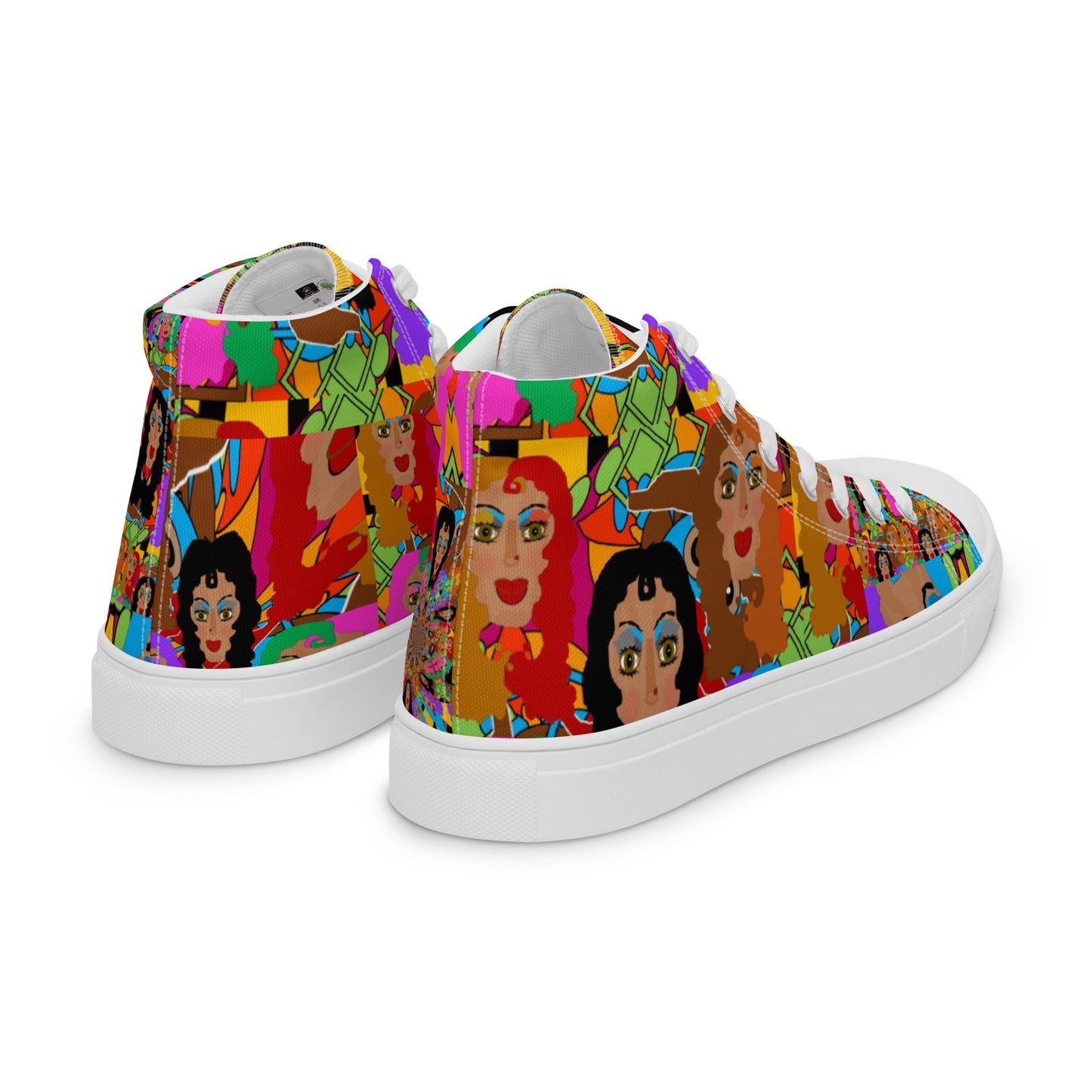 Women’s high top canvas shoes